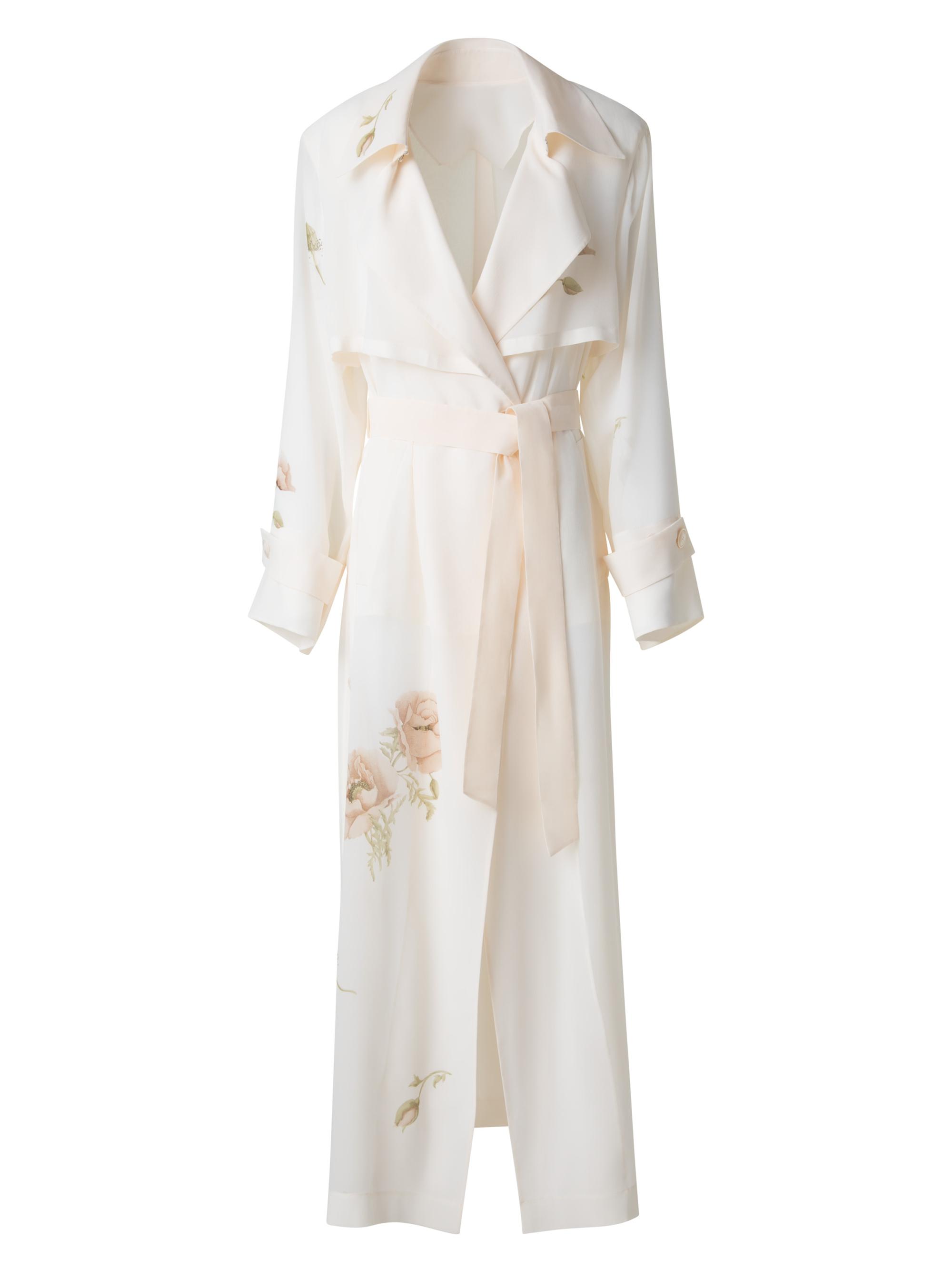 Akris Haider Floral Silk Crepe Coat | Saks Fifth Avenue