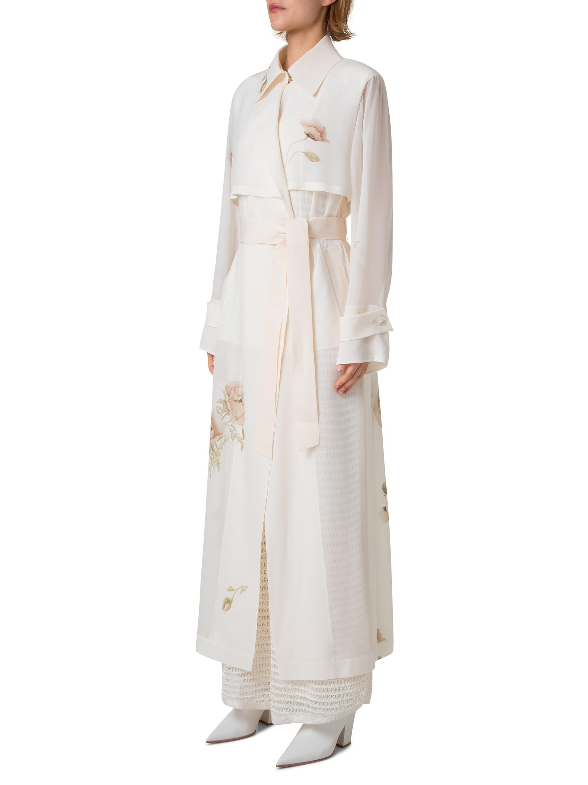 Akris Haider Floral Silk Crepe Coat | Saks Fifth Avenue
