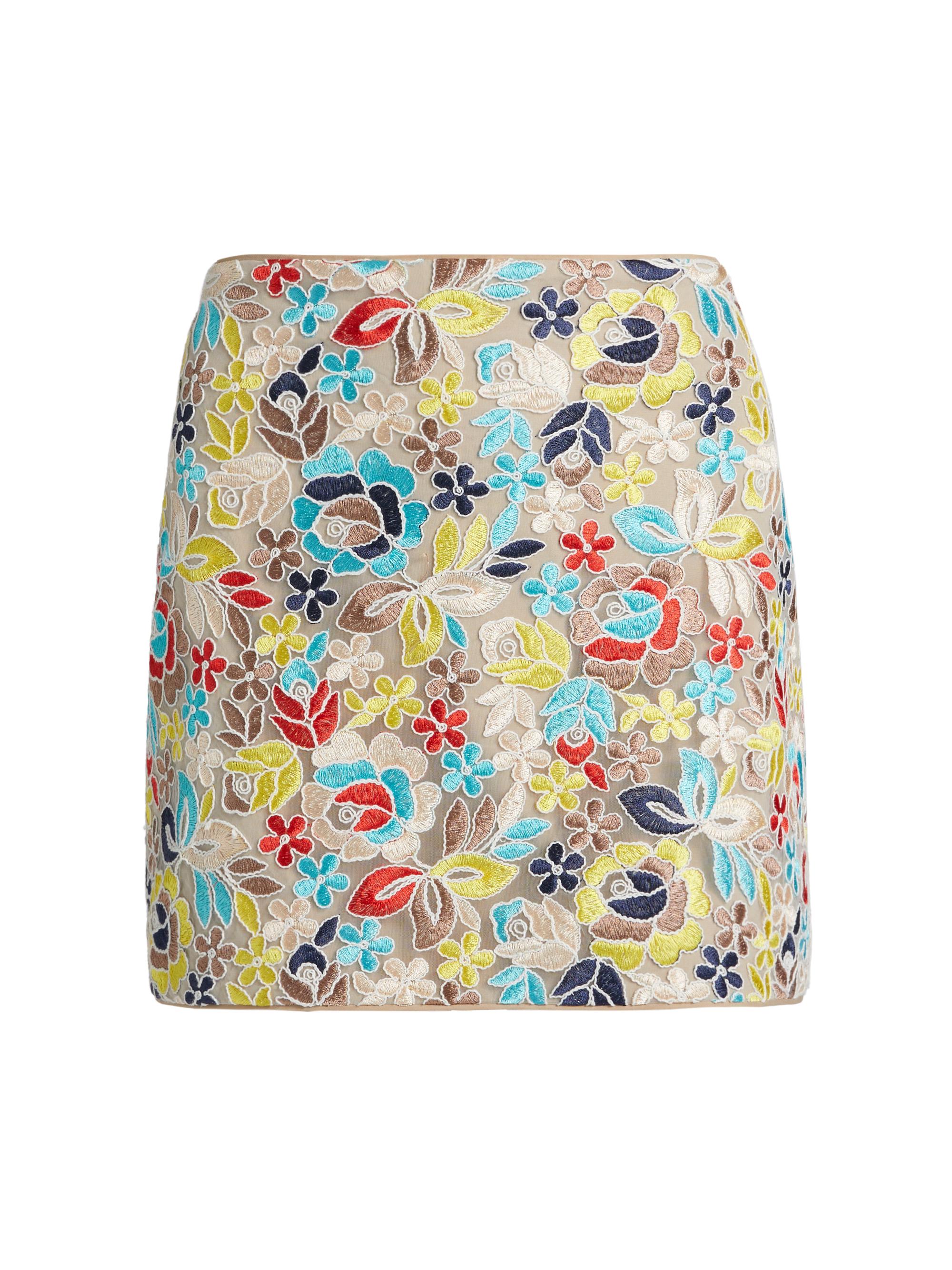 Milly Women's Printemps Lace Modern Miniskirt - Yellow Multi