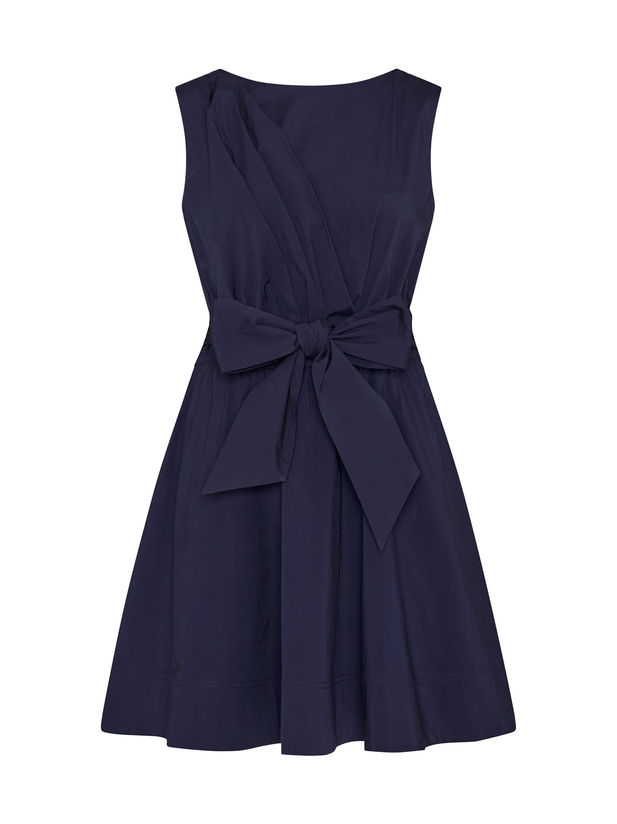 Milly Women's Draped Poplin Sleeveless Minidress - Navy