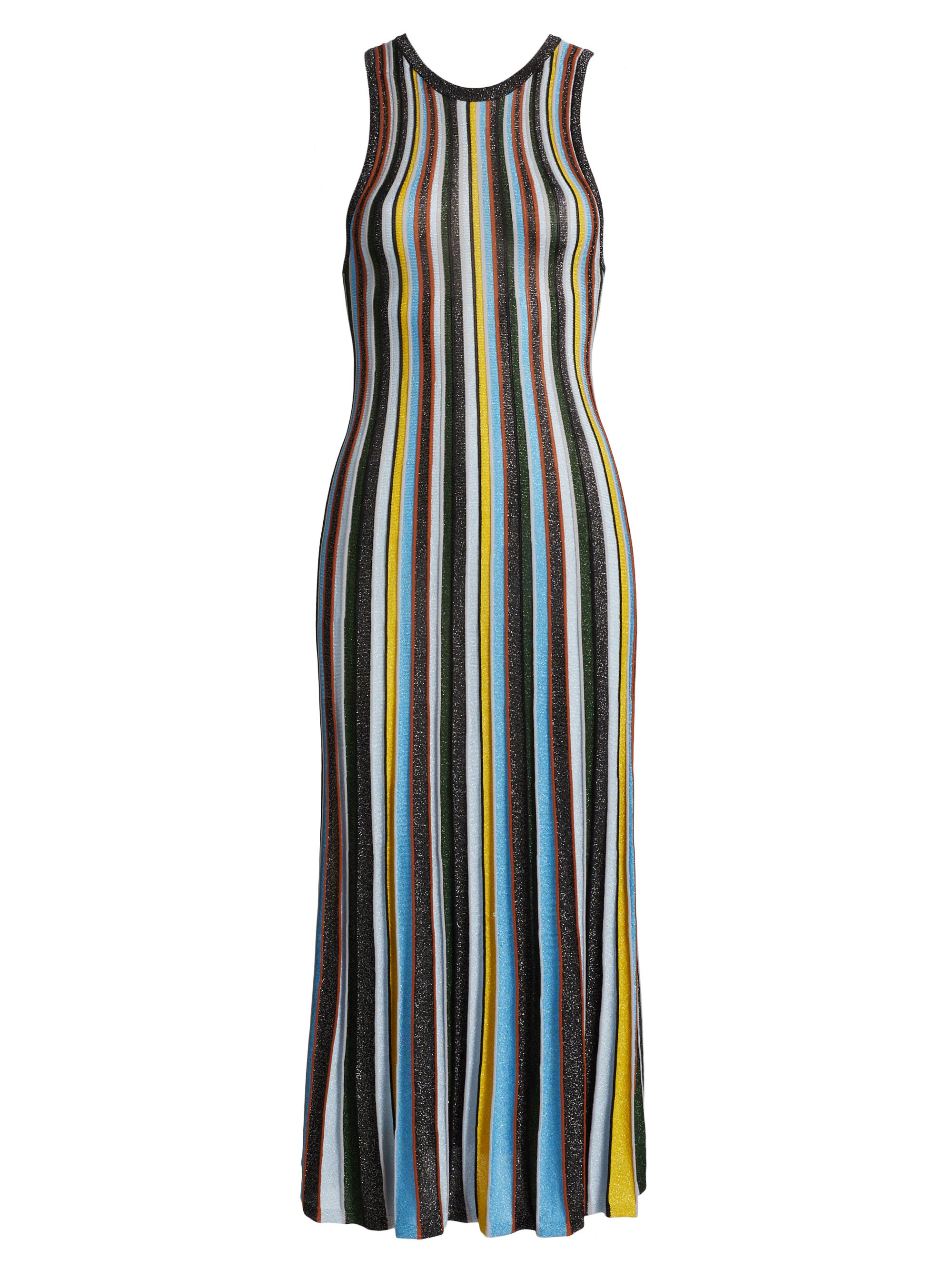 Milly Women's Striped Tank Midi-Dress