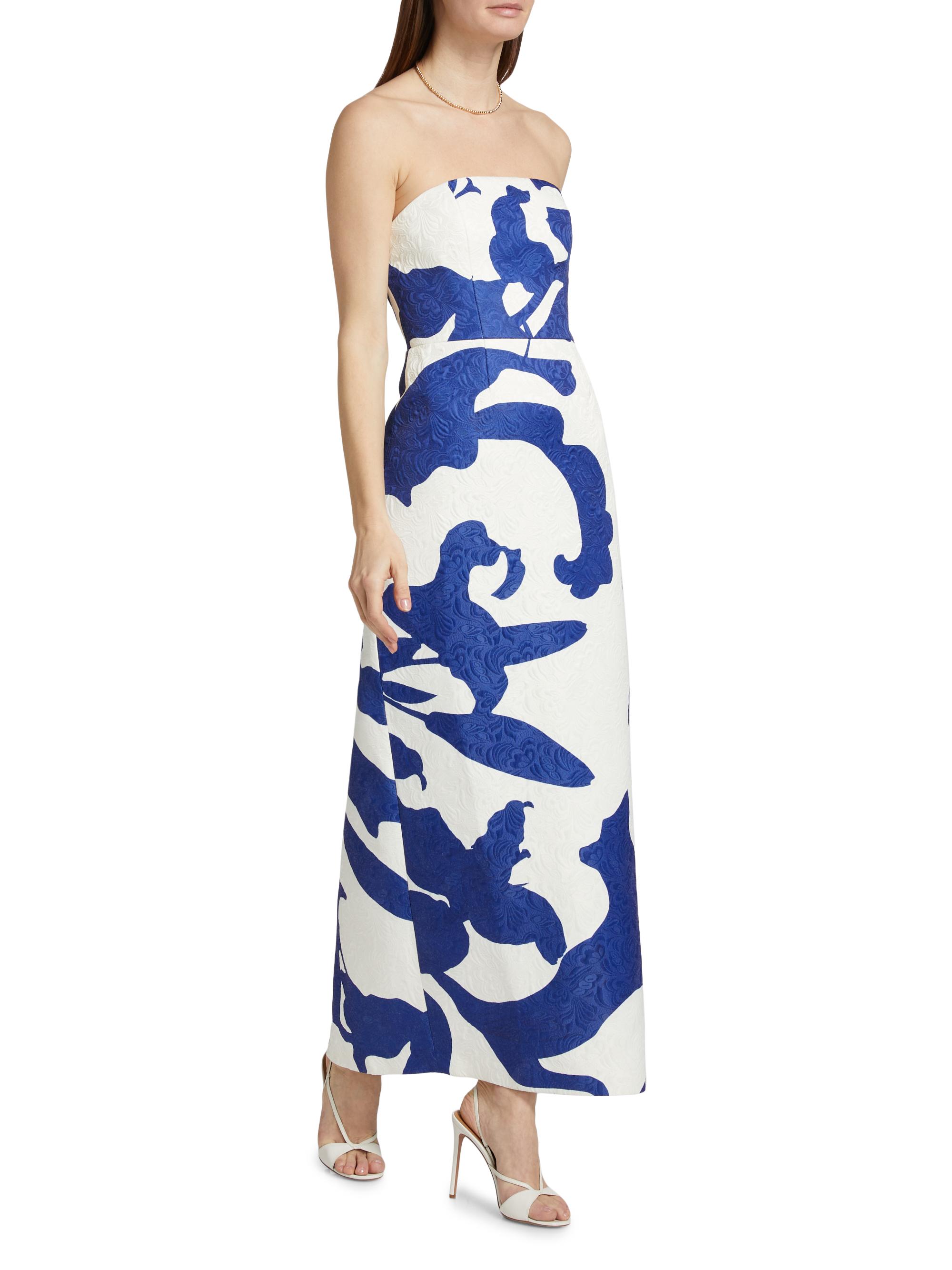 Milly Orion Camellia Jacquard Column Gown | Saks Fifth Avenue