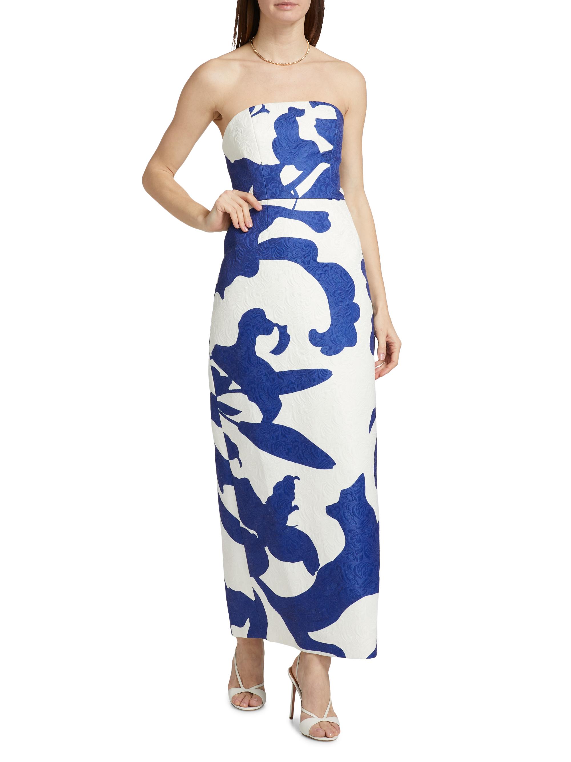Milly Orion Camellia Jacquard Column Gown | Saks Fifth Avenue