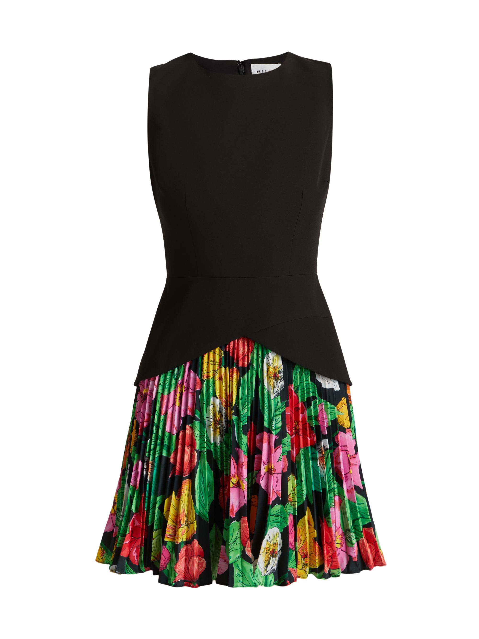 Milly Haddy Tulip Rosette Pleated Minidress | Saks Fifth Avenue