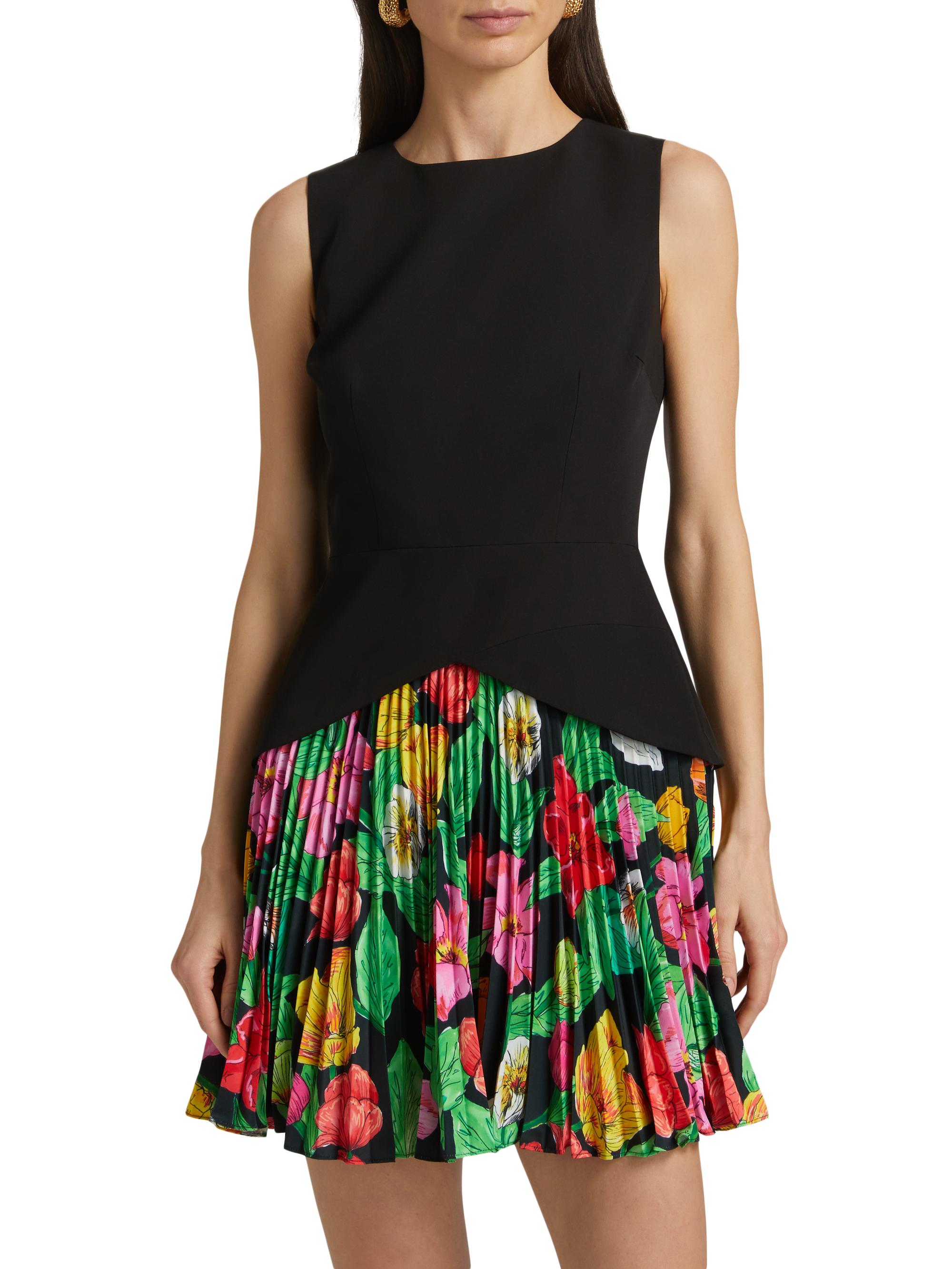 花 mille Milly Haddy Tulip Rosette Pleated Minidress | Saks Fifth Avenue