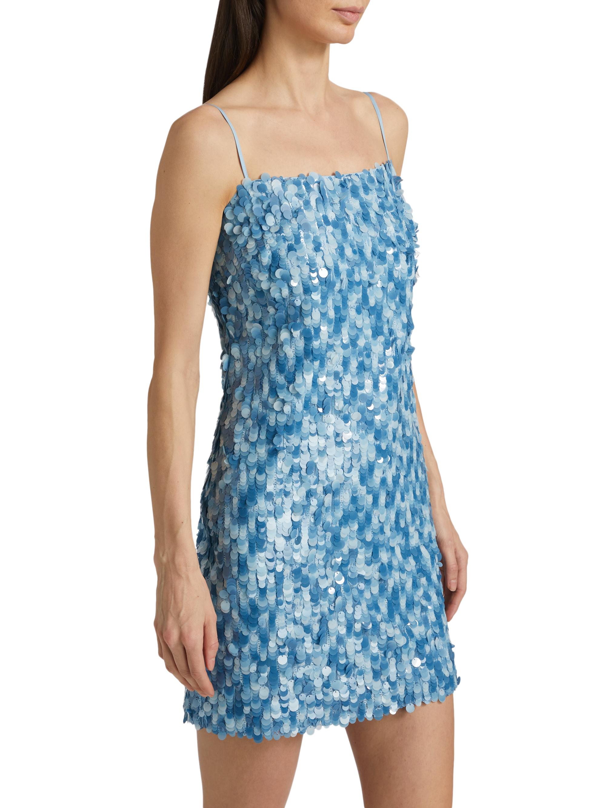 Colette Sequined & Beaded Minidress