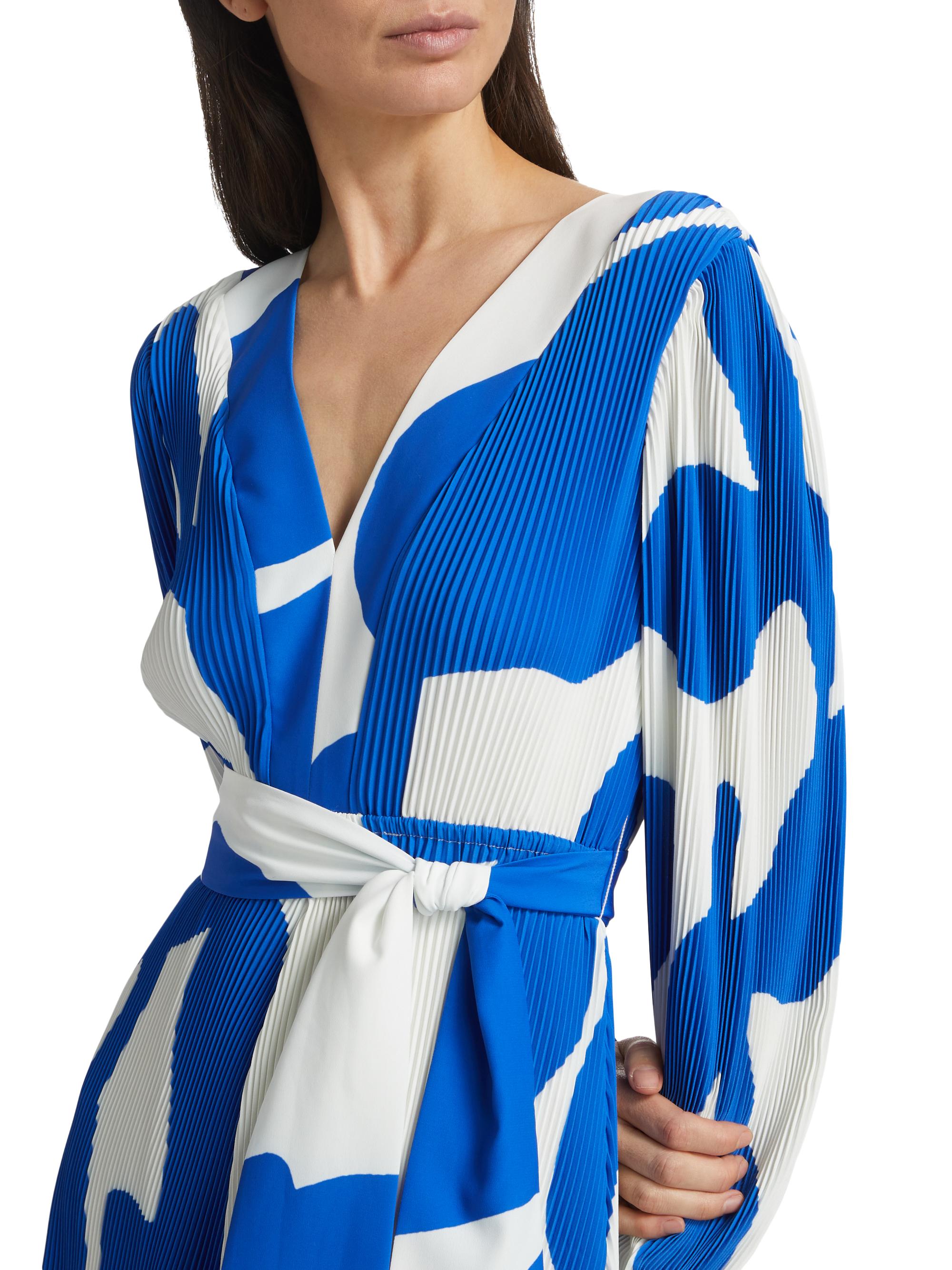 Milly Liv Grand Foliage Pleated Minidress | Saks Fifth Avenue