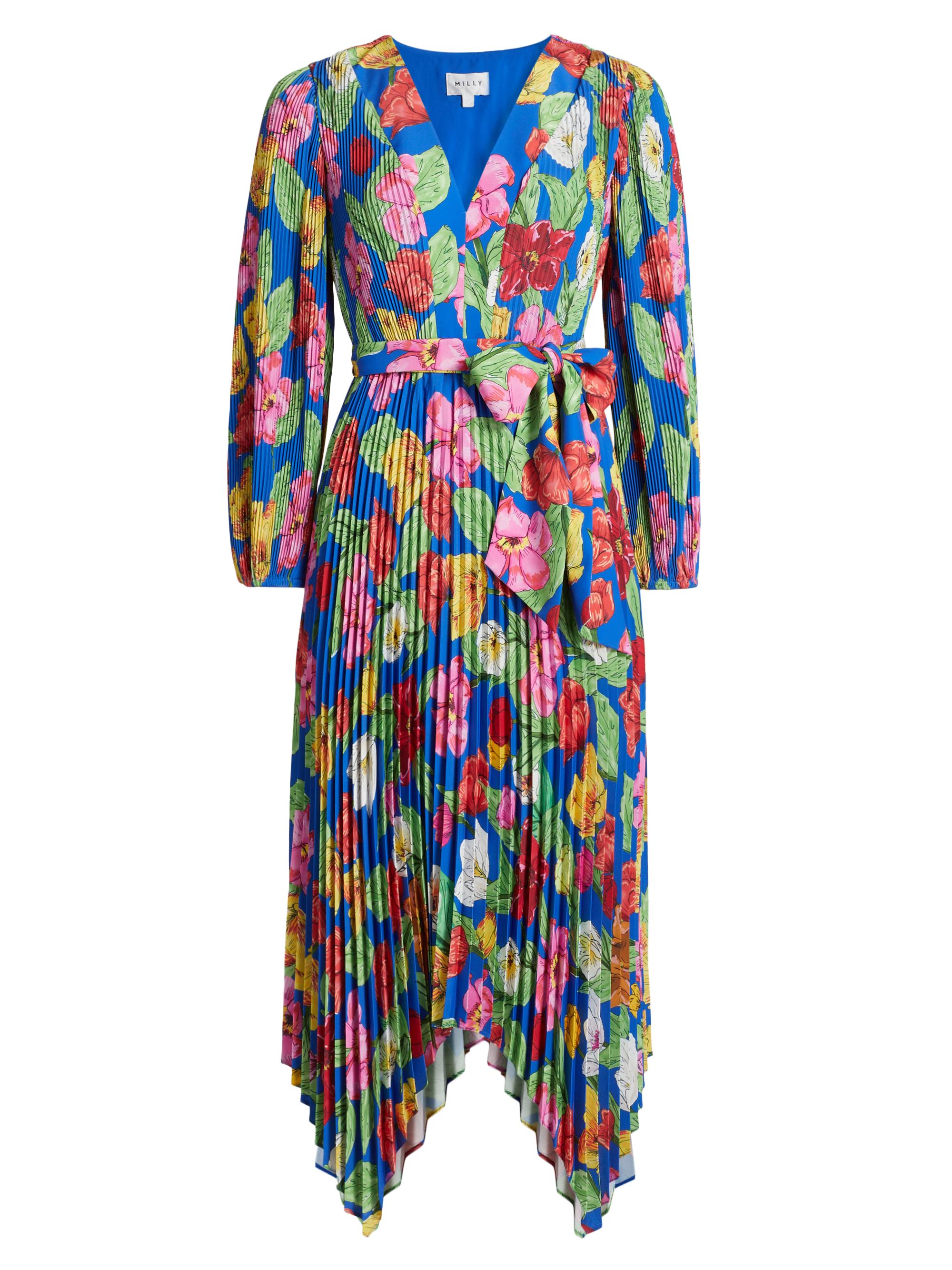 【AMERI】SOFIA PLEATS DRESS Pleats Please Issey Miyake Aurora Jungle Print Dress | Saks Fifth