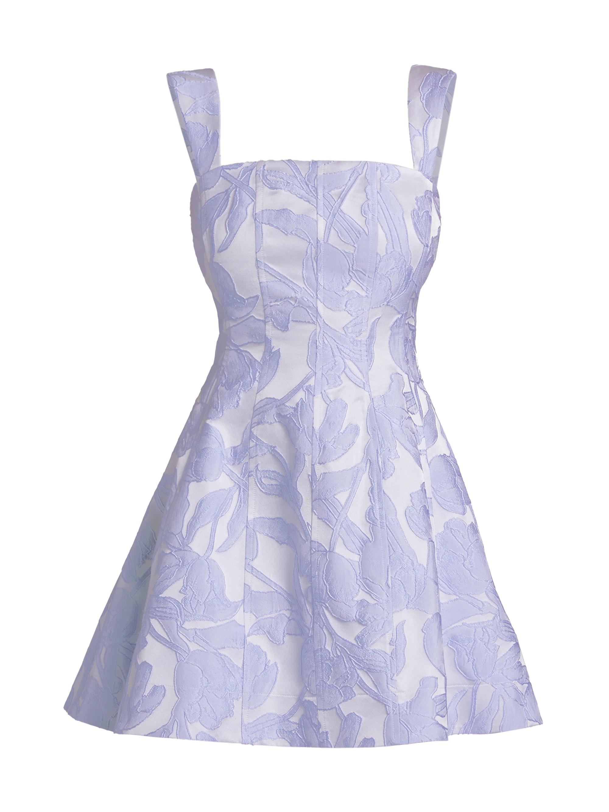 Milly Women's Tulip Jacquard Minidress - Periwinkle Multi