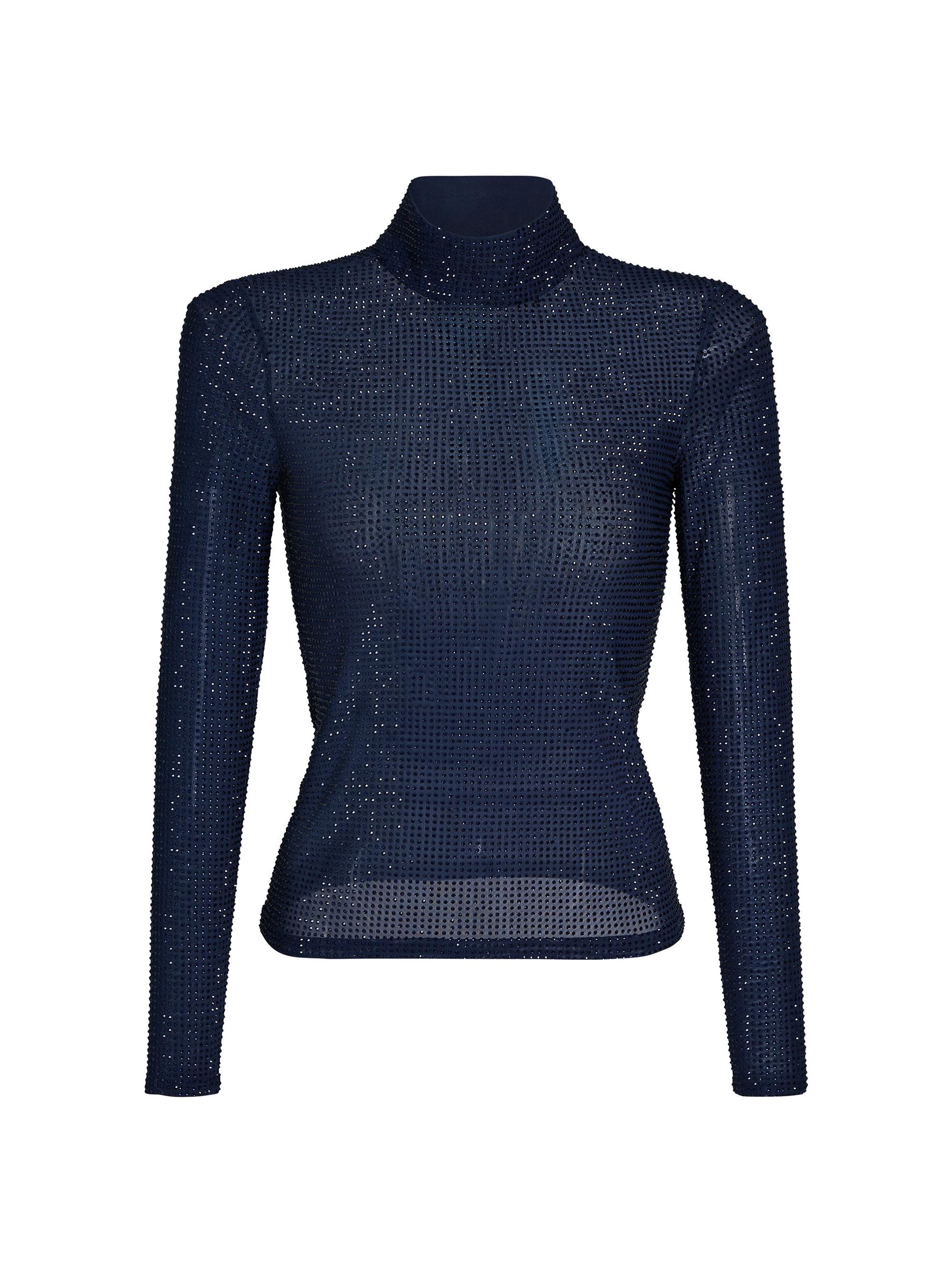 Retrofête Women's Bronwyn Embellished Top - Night Sky