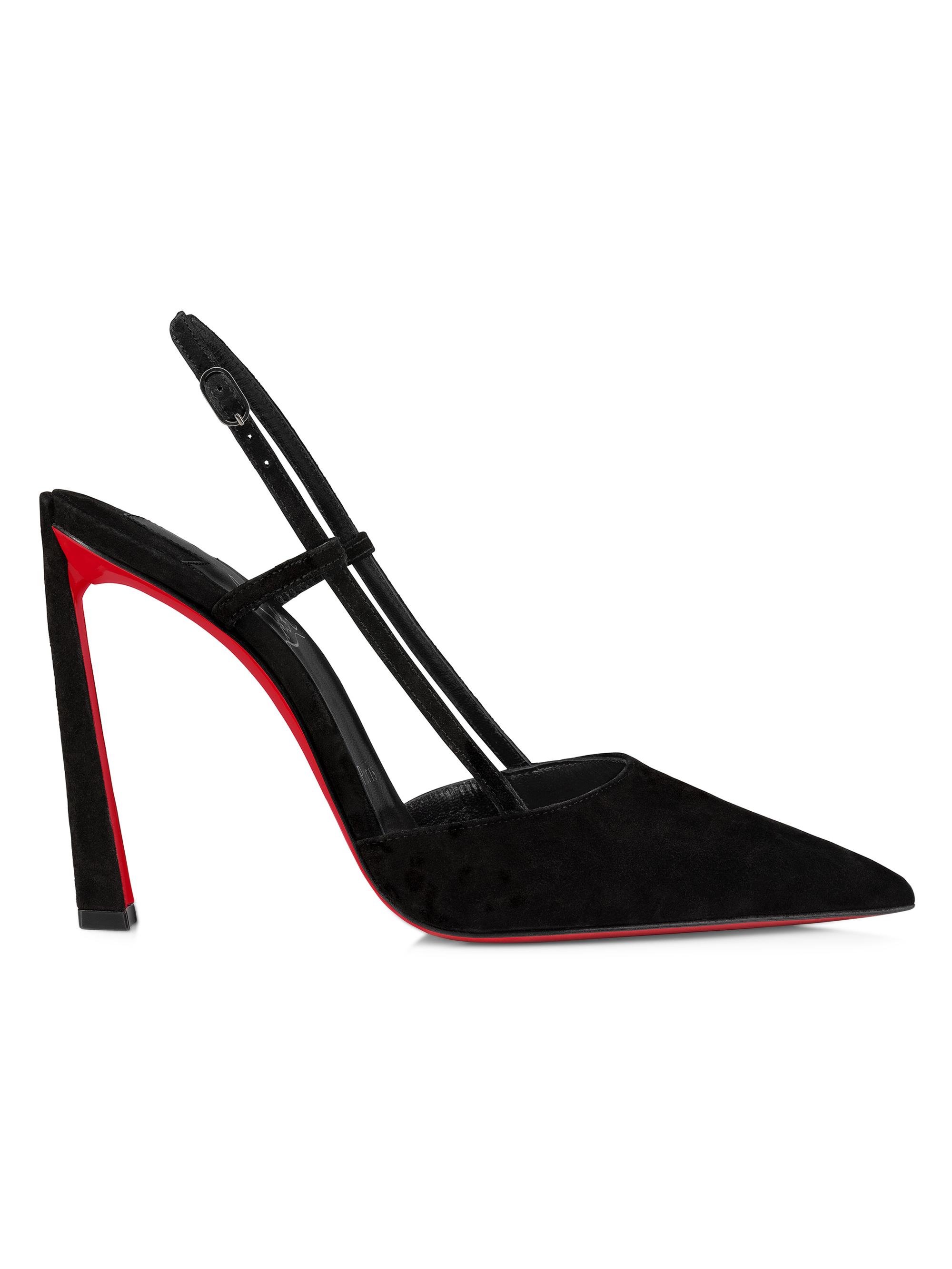 Christian Louboutin Women's Condoroline 100MM Velvet Pumps - Black