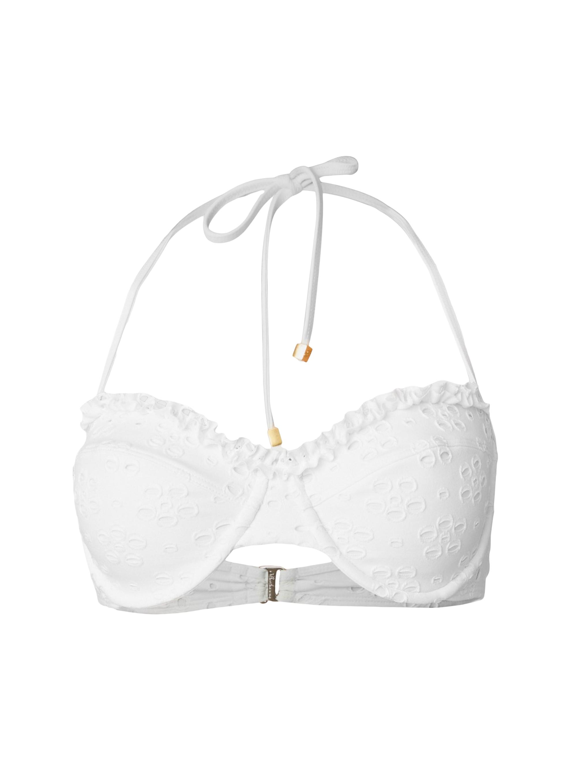 Shoshanna Women's Bra Halter Swim Top - Optic White