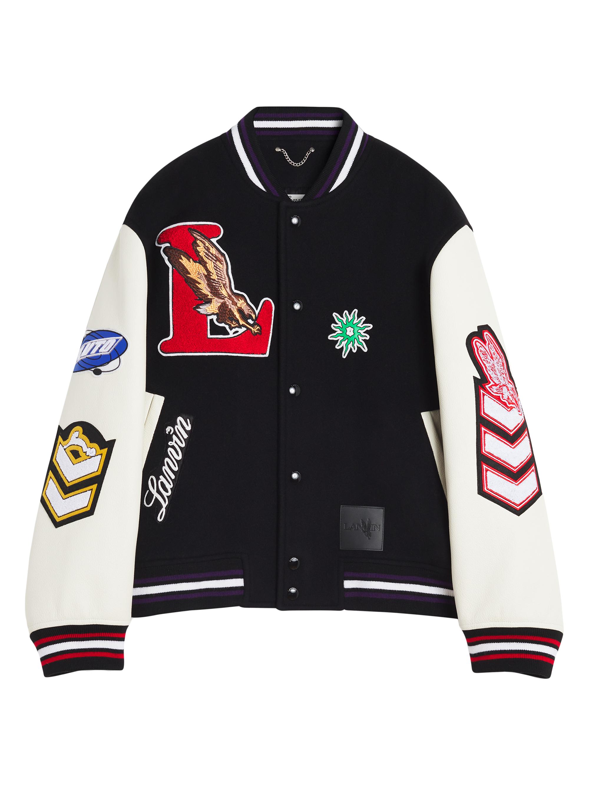 Lanvin Men's  x Future Varsity Jacket - Black