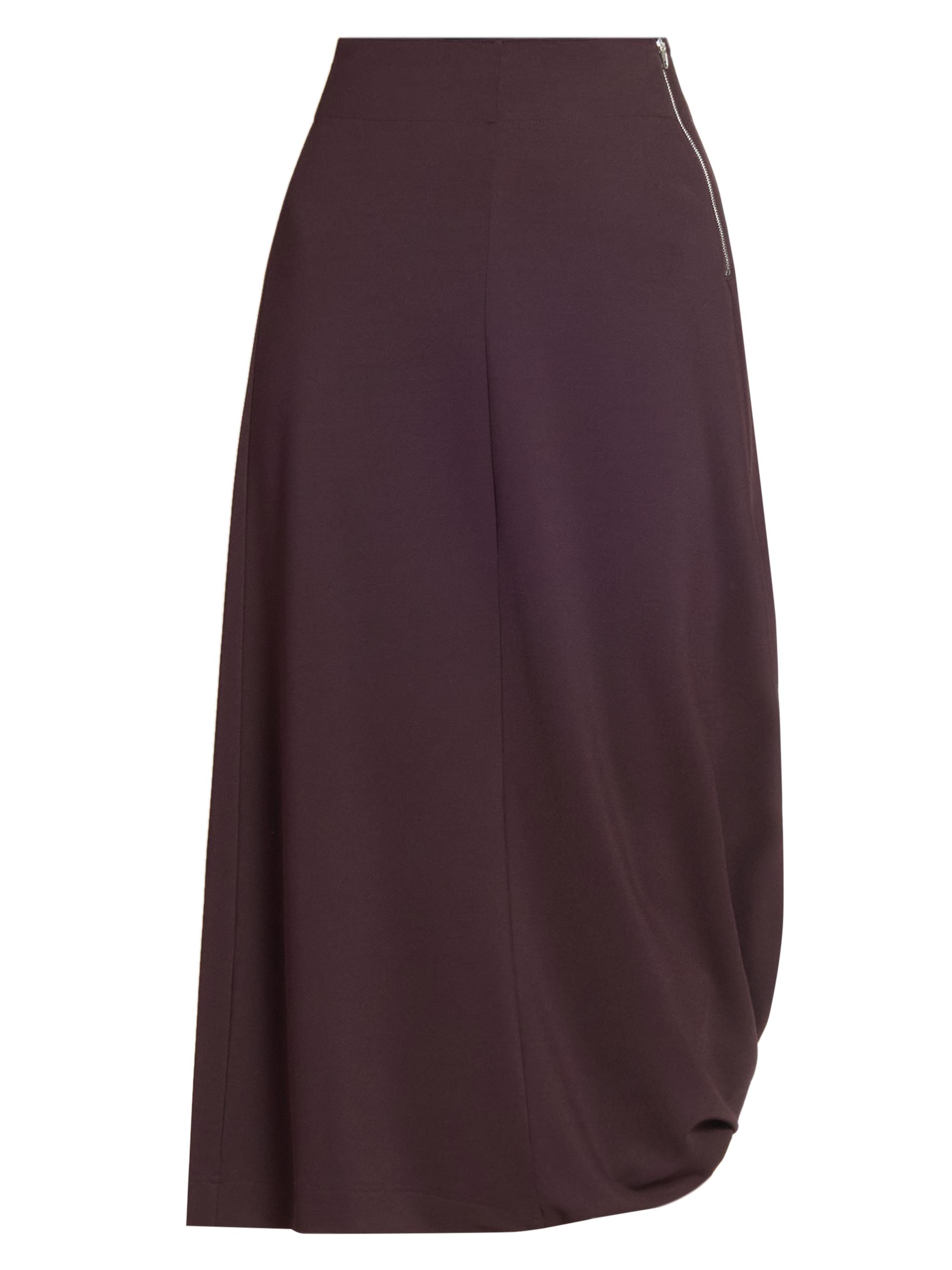 Lemaire Women's Twisted Hem Midi-Skirt - Dark Cherry
