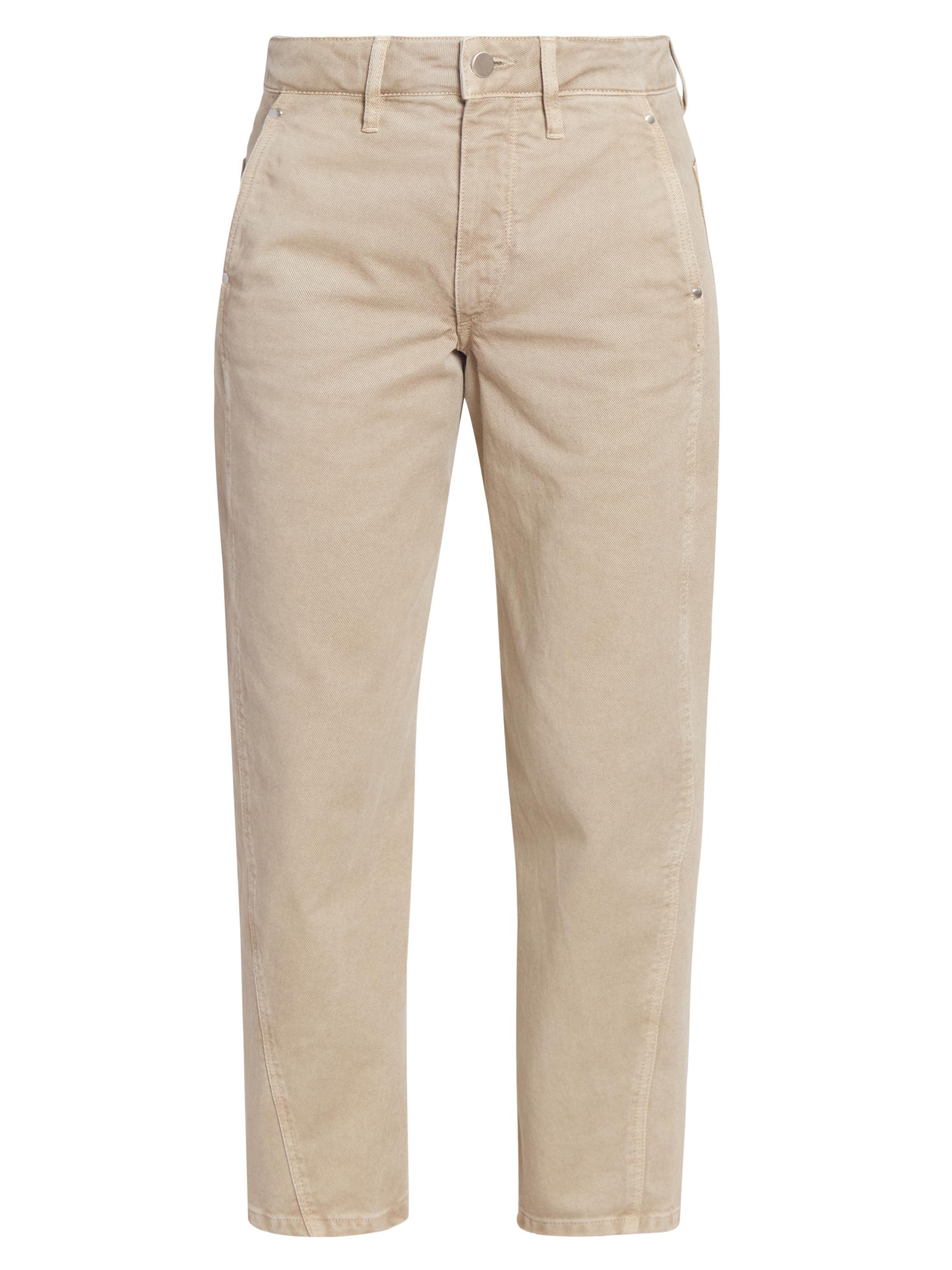Lemaire Women's Twisted Cotton Slim-Fit Pants - Natural Beige