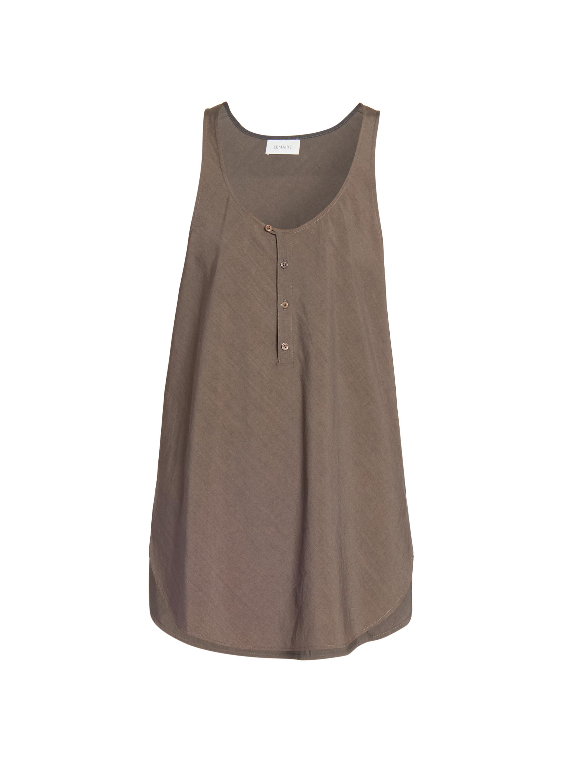 Lemaire Women's Bias-Cut Longline Tank - Walnut