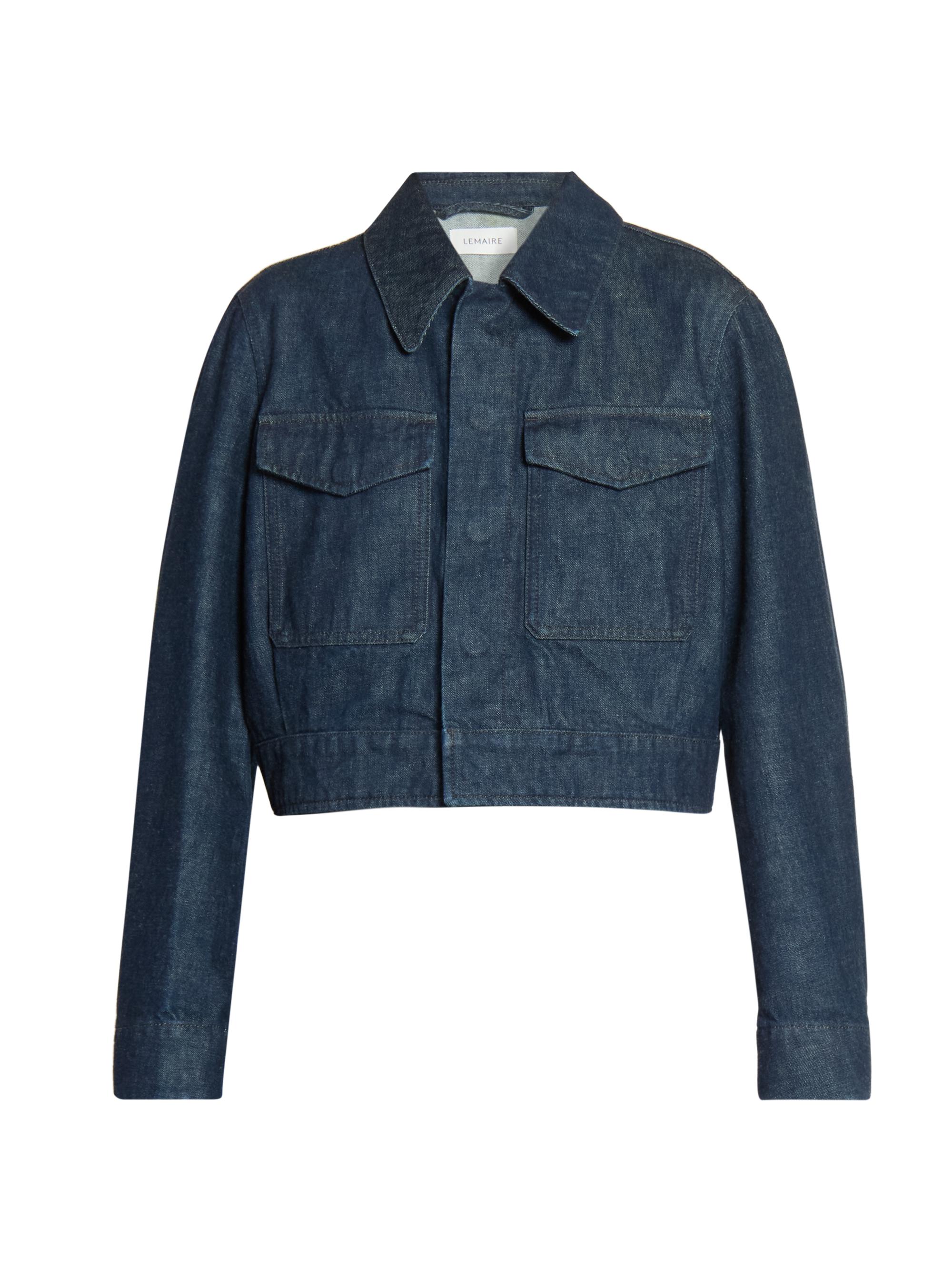 Lemaire Denim Crop Jacket | Saks Fifth Avenue