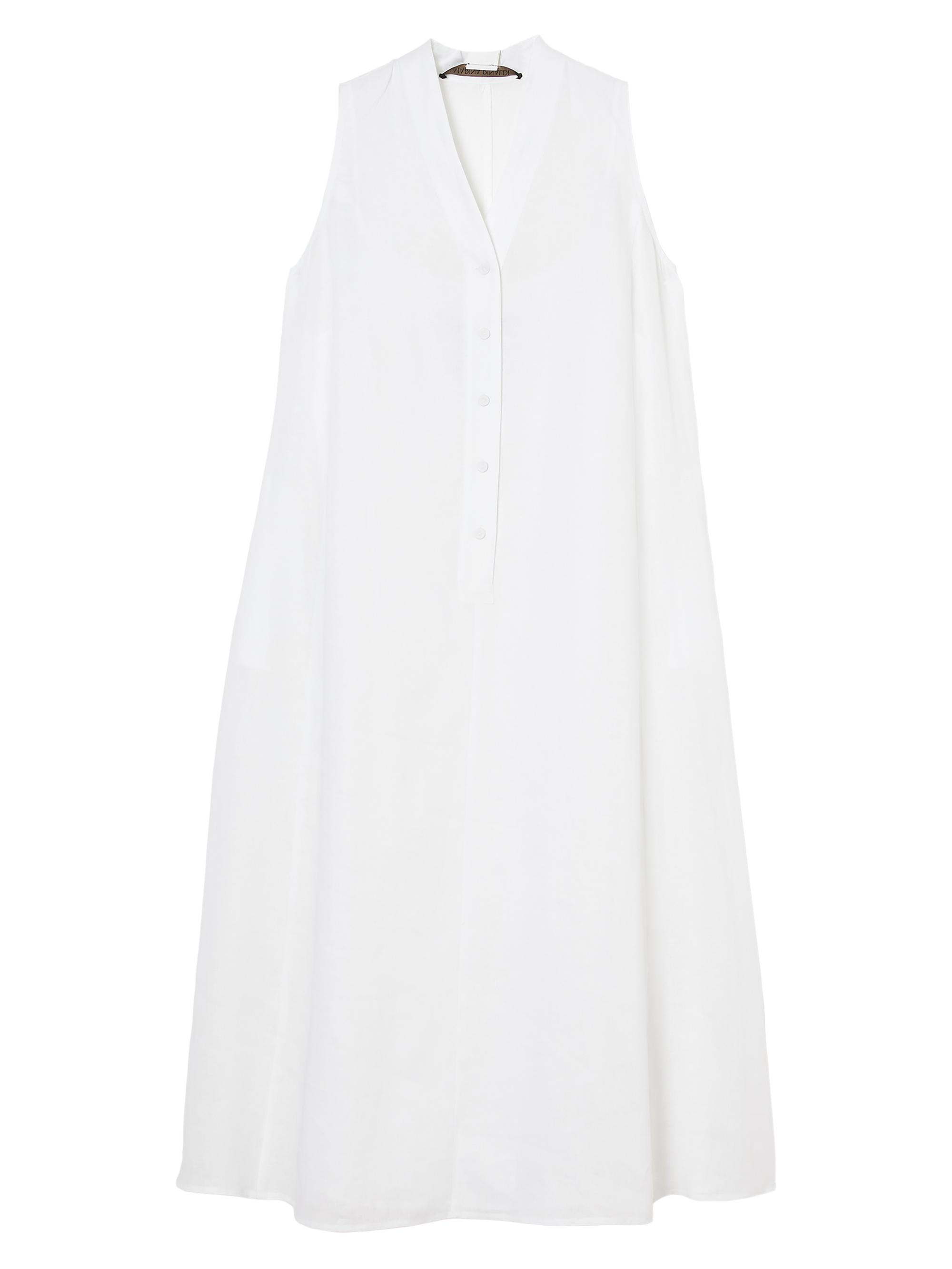 Marina Rinaldi Women's Tema Linen Dress - Optical White