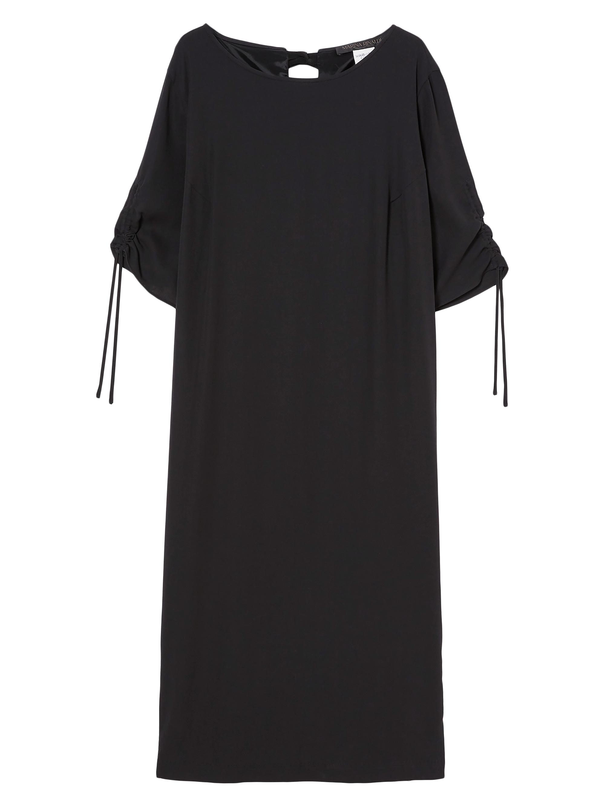 Marina Rinaldi Women's Plus Geode Cotton Crepe Midi-Dress - Black