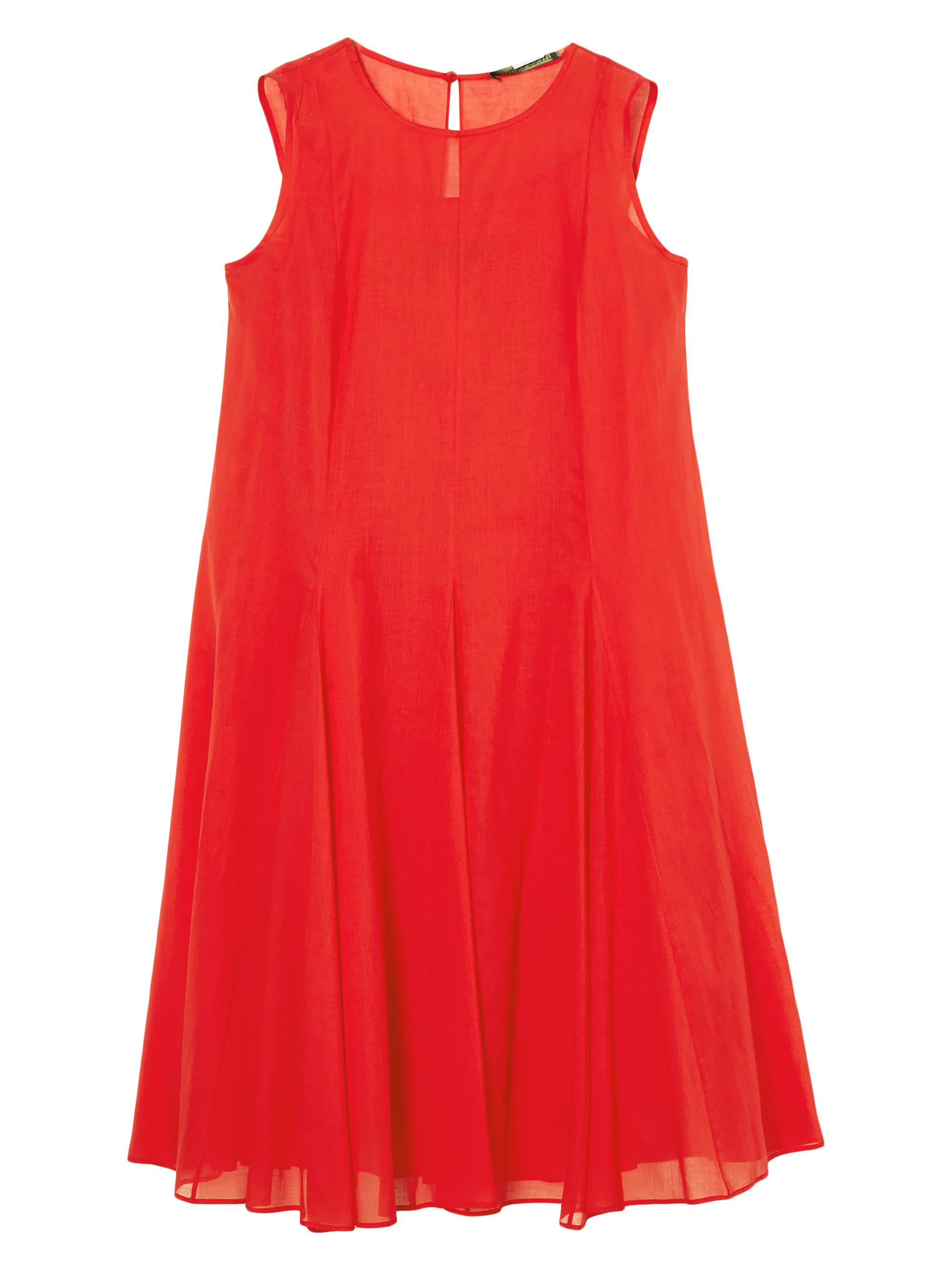 Marina Rinaldi Women's Plus Corvino Cotton Voile A-Line Dress - Red