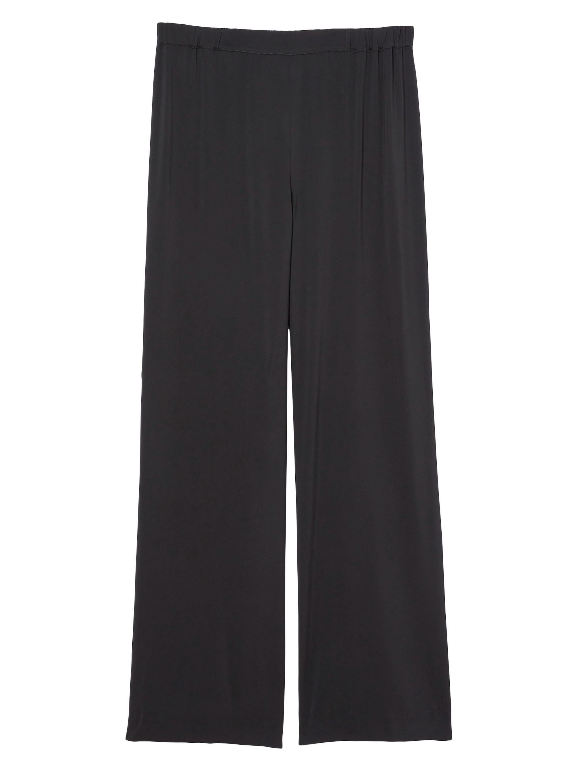 Marina Rinaldi Women's Plus Radio Lurex-Trimmed Wide-Leg Trousers - Black