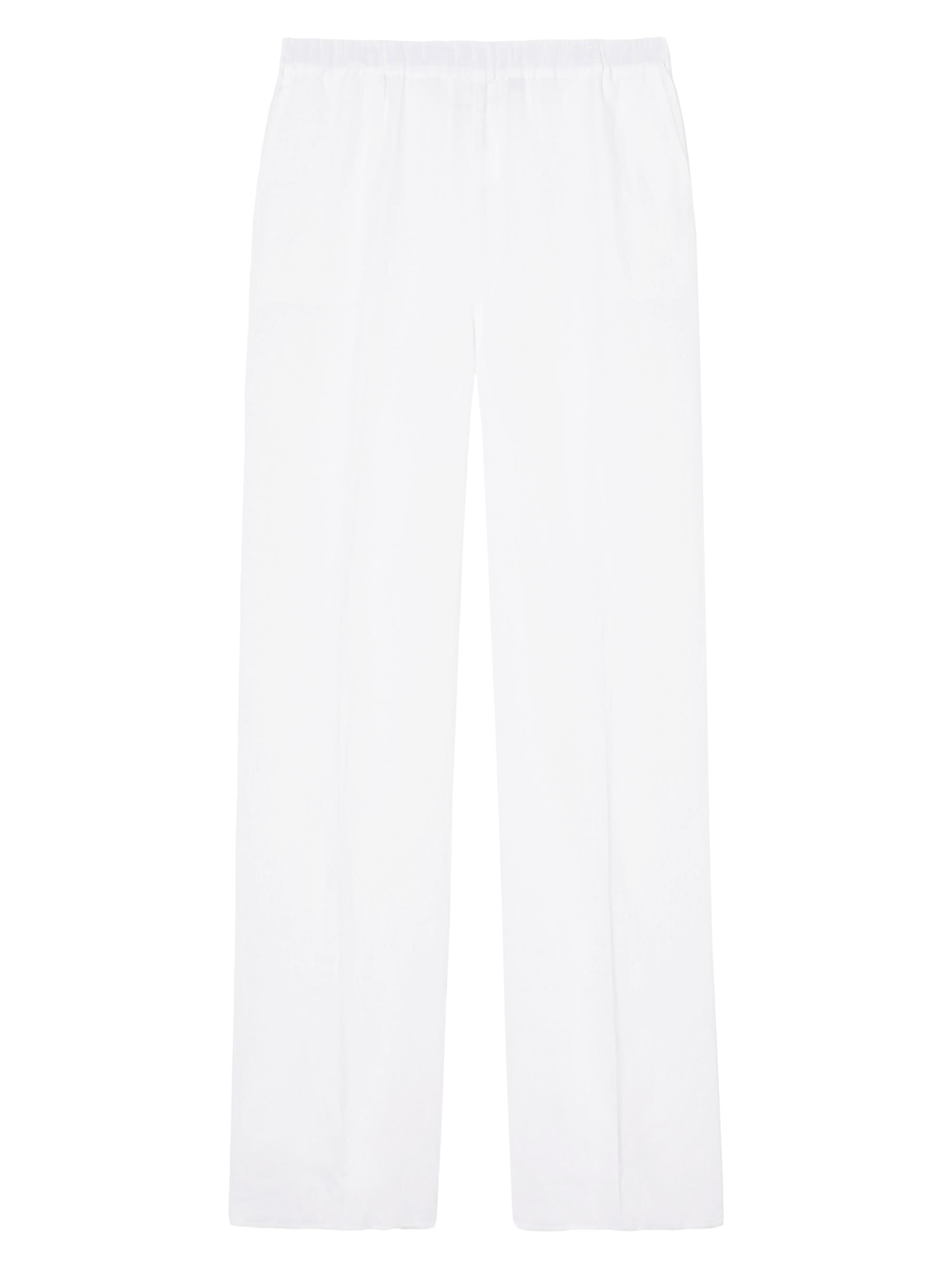 Marina Rinaldi Women's Rocco Linen Trousers - Optical White