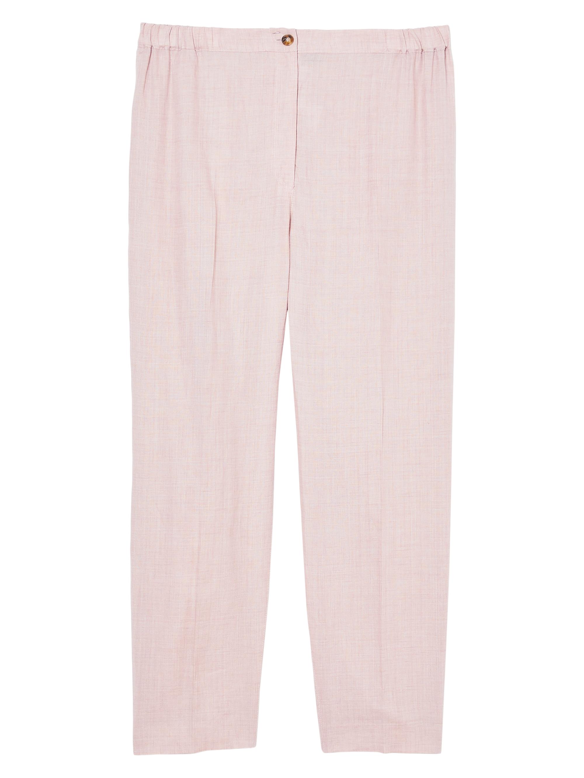 Marina Rinaldi Women's Remo Linen Cigarette Trousers - Antique Rose