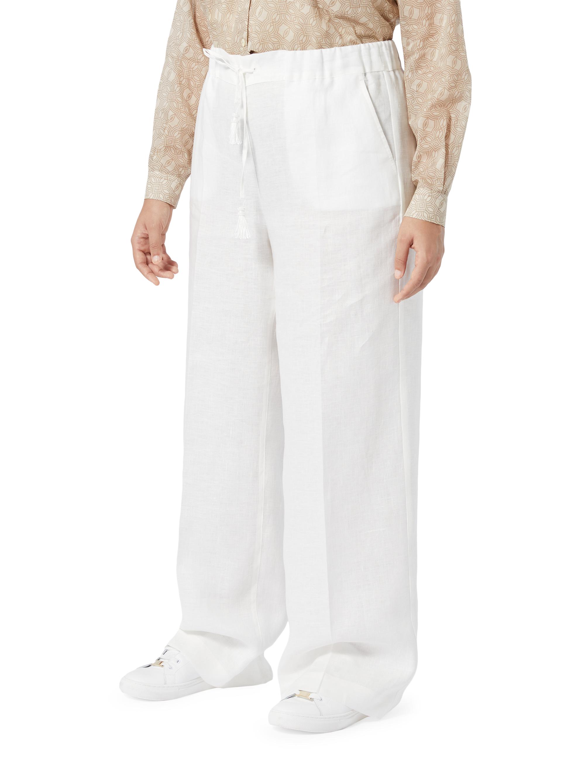 Marina Rinaldi Women's Plus Ciurma Linen Wide-Leg Trousers -