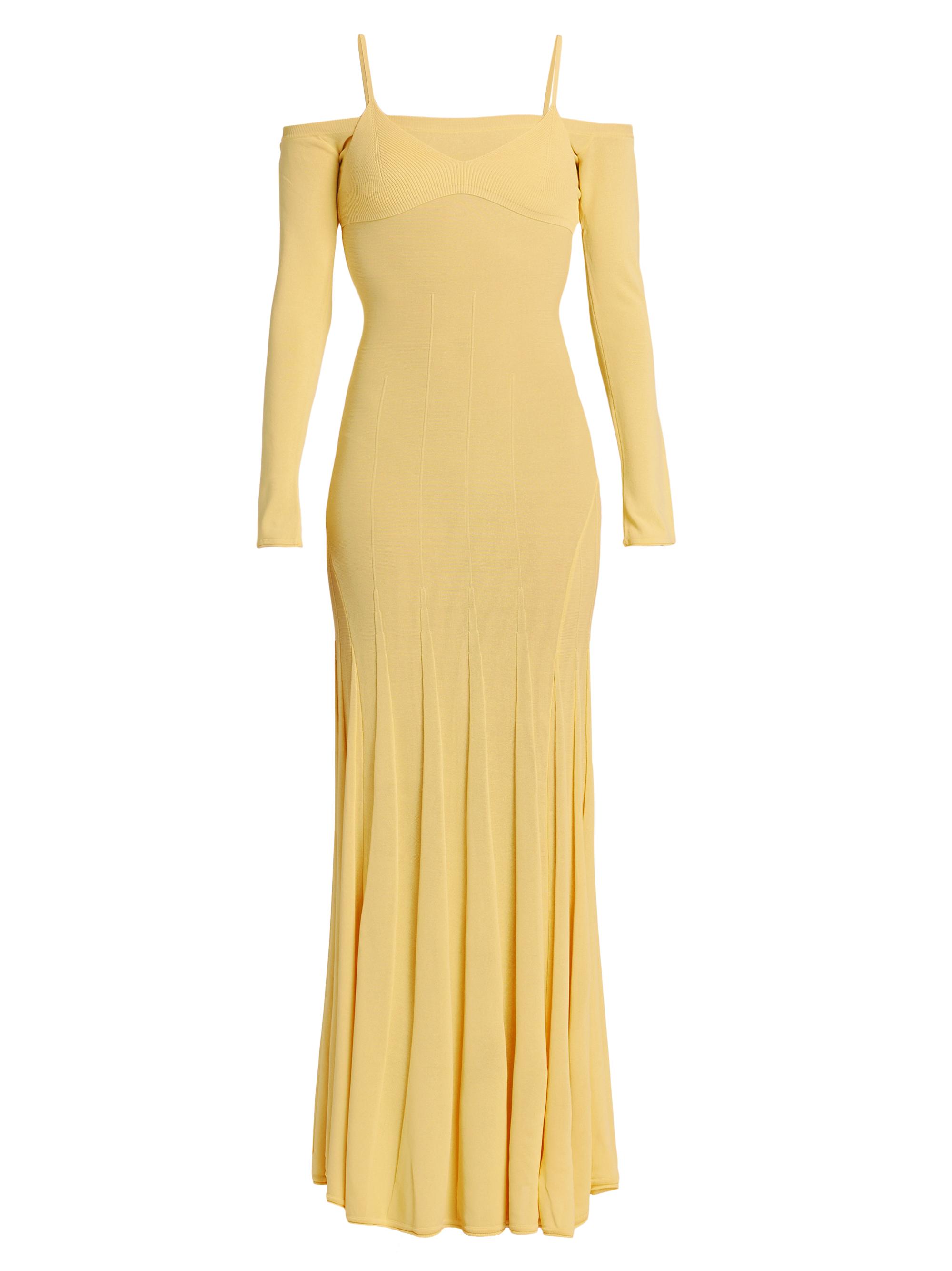 Jacquemus Women's Maille Valensole Knit Maxi-Dress - Yellow