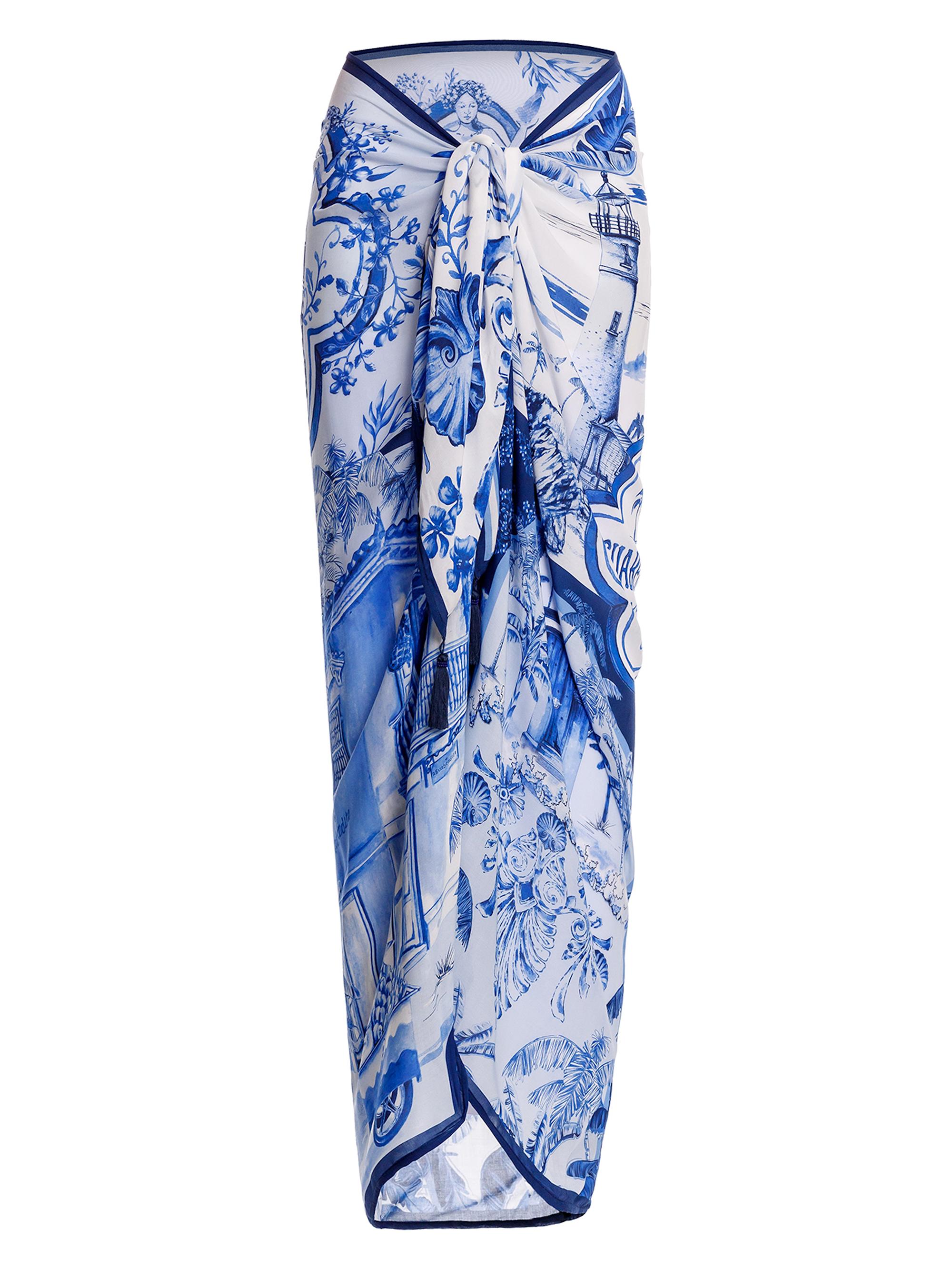 Agua Bendita Women's Marine Tales Toile-Style Pareo