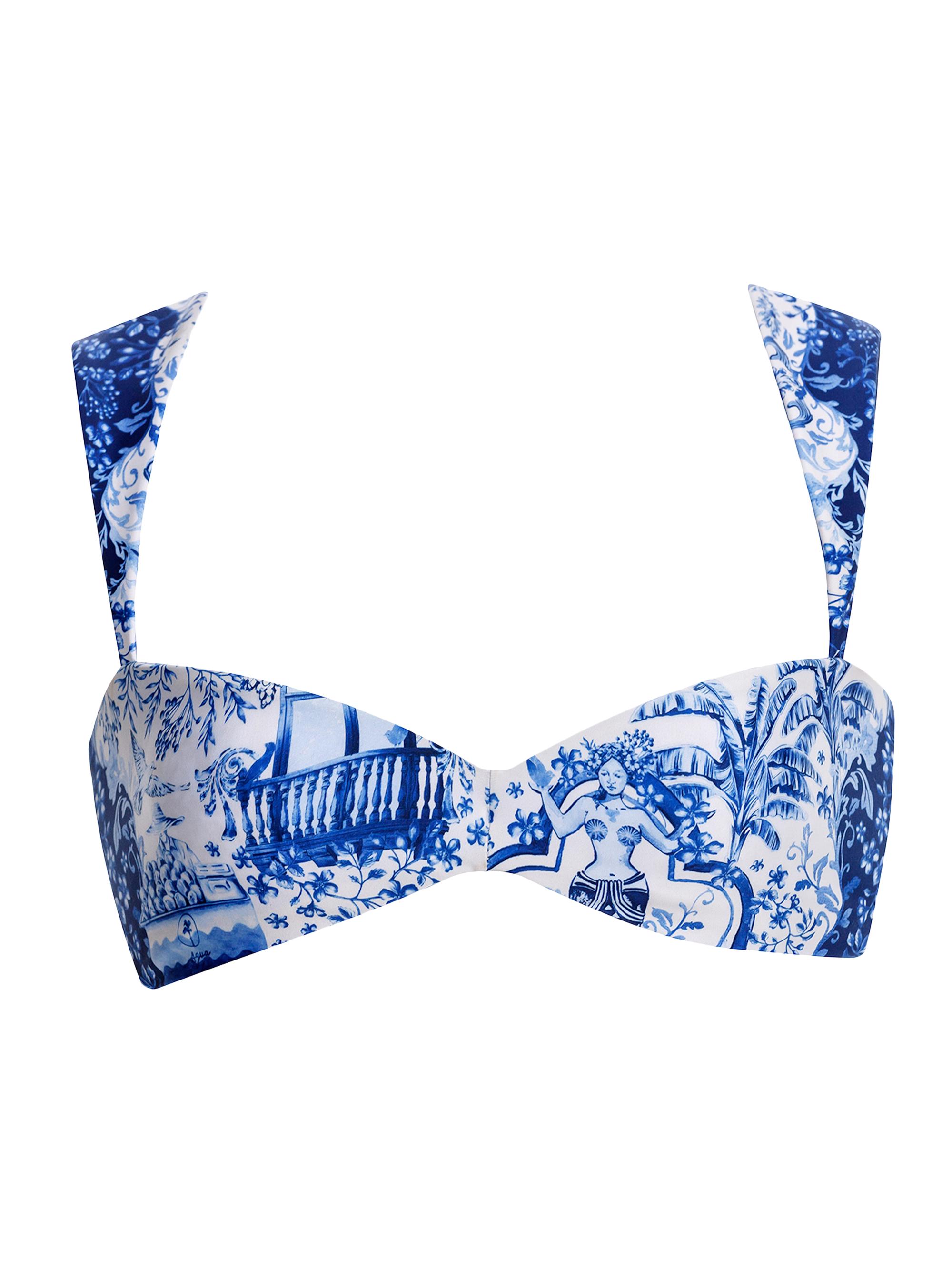 Agua Bendita Women's Malory Tales Printed Bikini Top