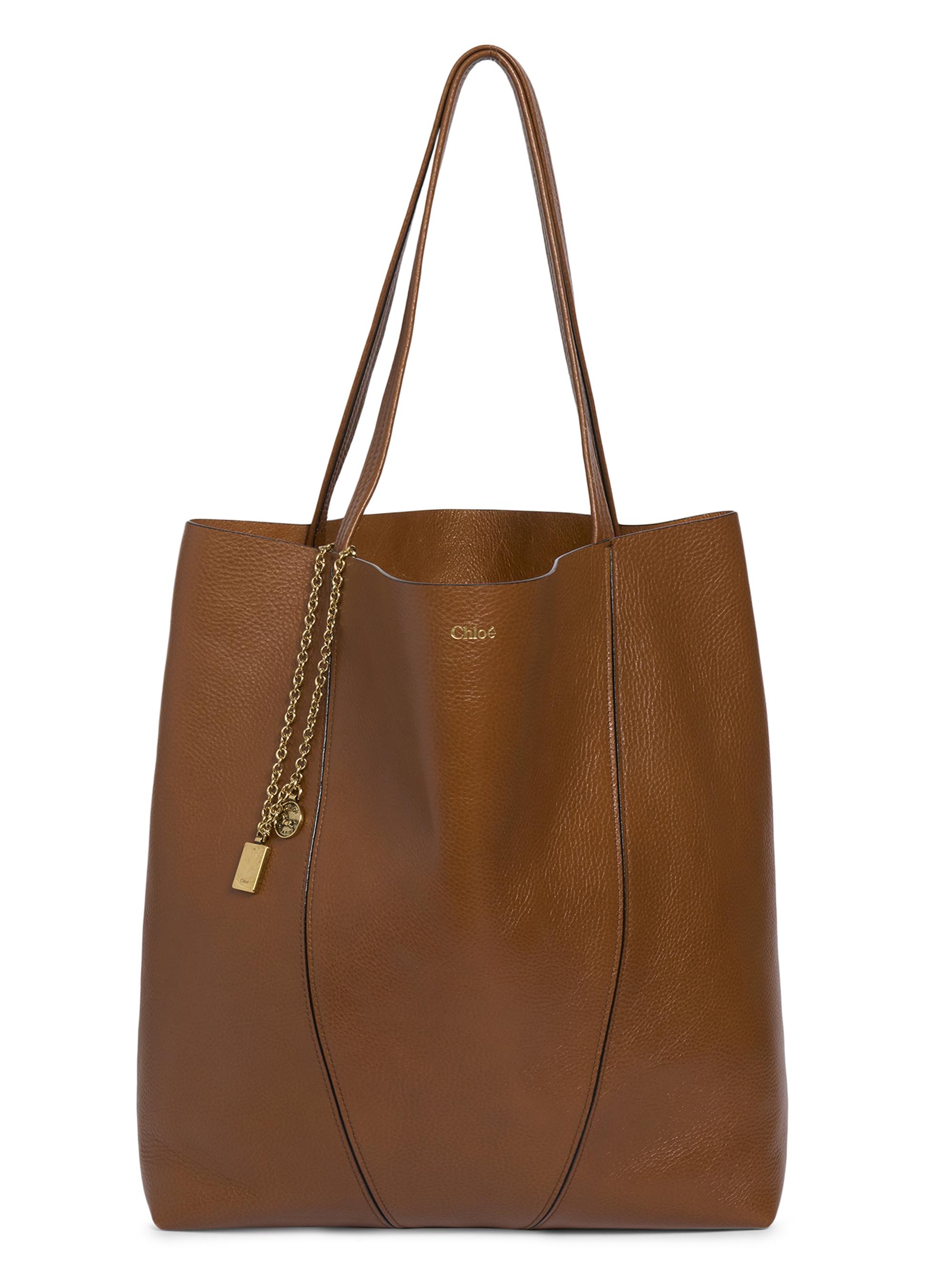 Chloé | Kohl Brown | Women's Spin Leather Tote Bag - Kohl Brown_-