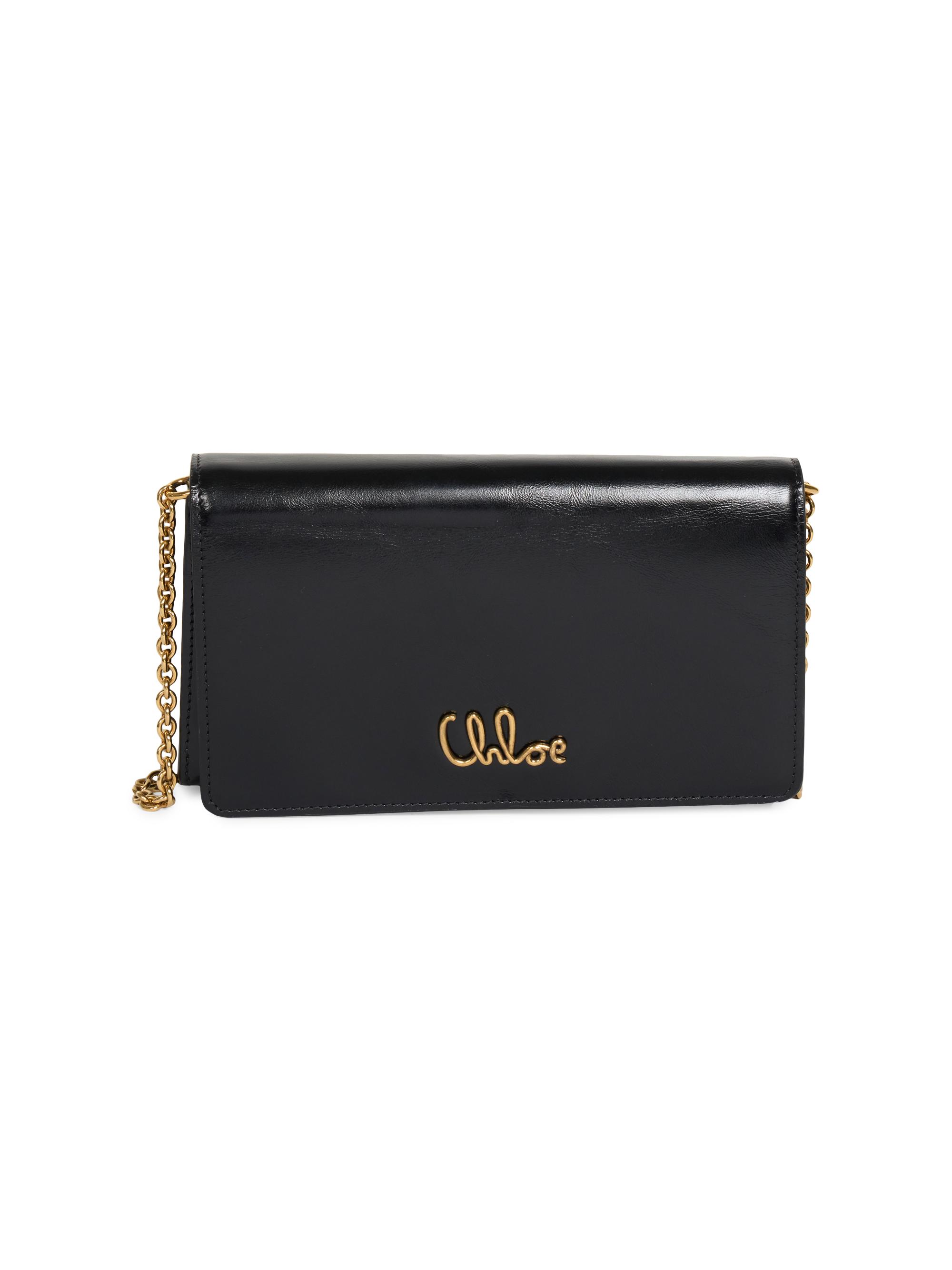 Chloé Iconic Logo Patent Leather Shoulder Bag | Saks Fifth Avenue