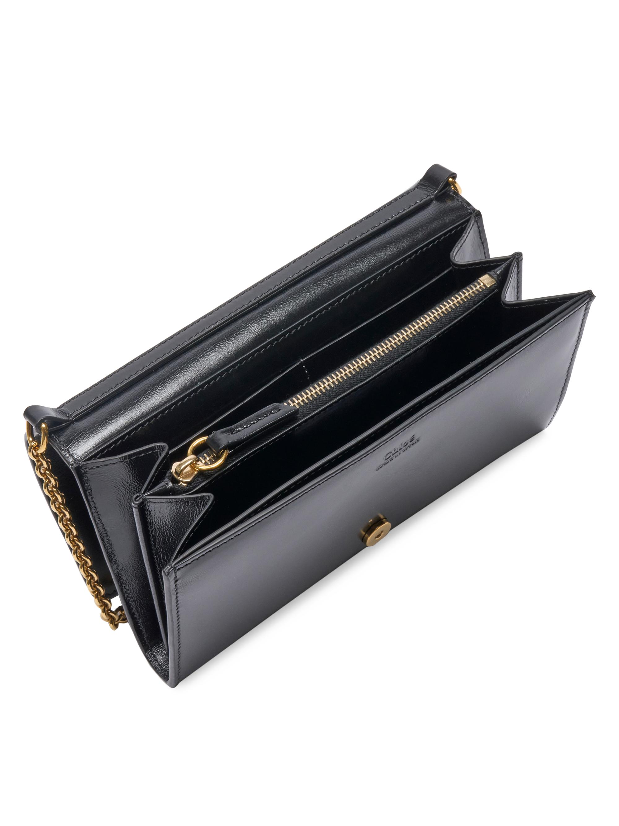 Chloé Iconic Logo Patent Leather Shoulder Bag | Saks Fifth Avenue