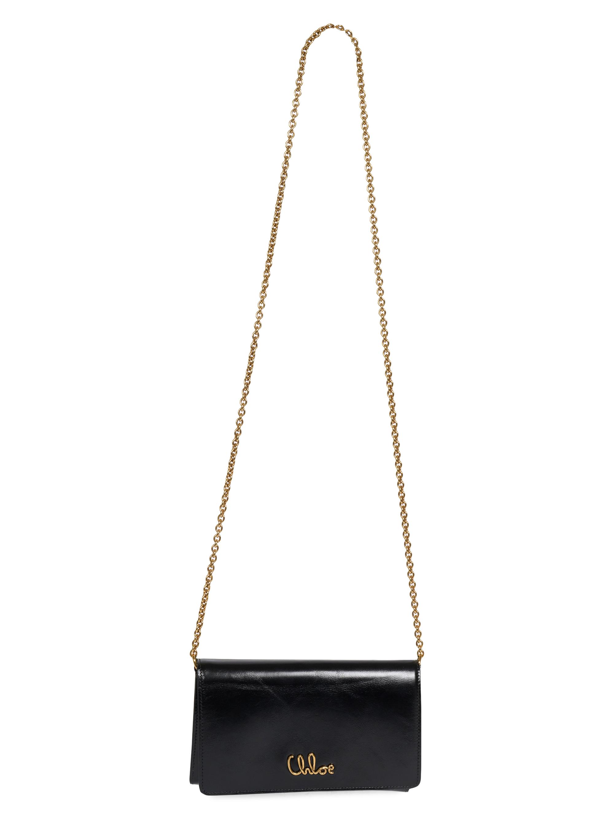 Chloé Iconic Logo Patent Leather Shoulder Bag | Saks Fifth Avenue