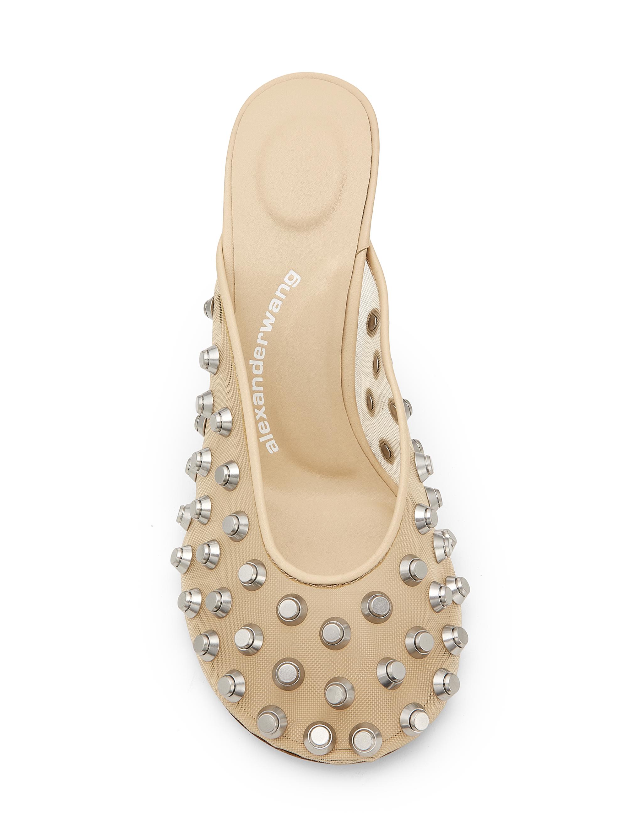 Alexander Wang Rhodes 105MM Studded Mesh & Leather Mules