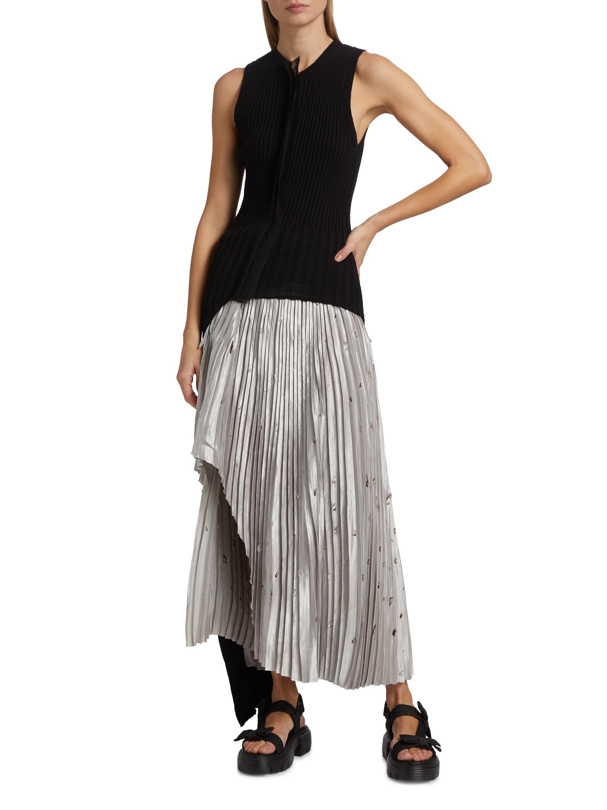 Jason Wu Collection Asymmetrical Rib-knit Sweater Vest | Saks