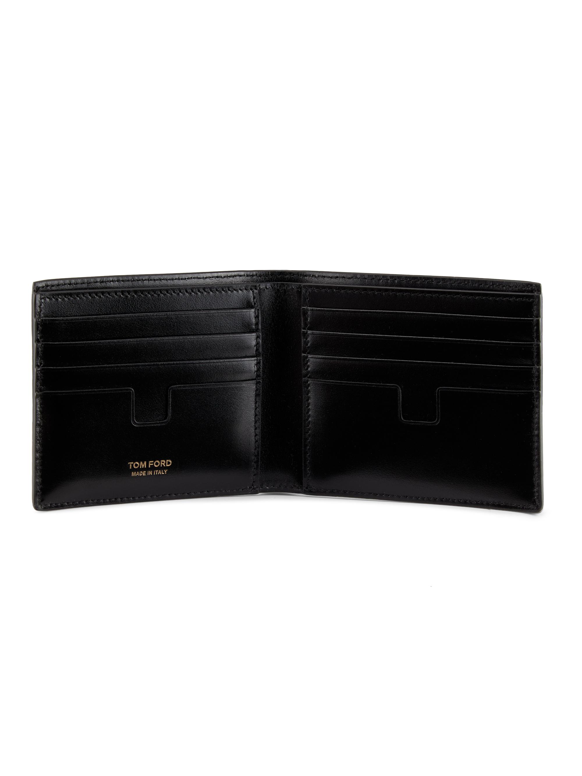 TOM FORD Python-Embossed T Line Bifold Wallet | Saks Fifth Avenue