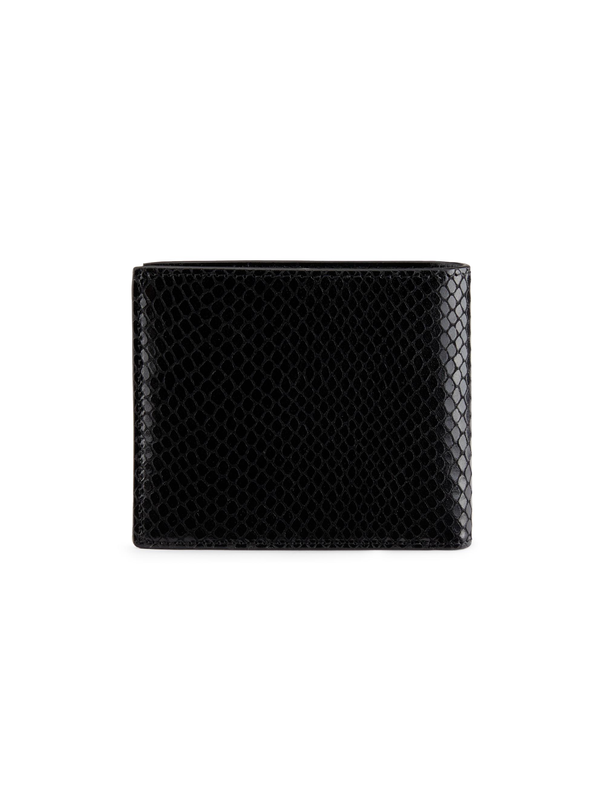 TOM FORD Python-Embossed T Line Bifold Wallet | Saks Fifth Avenue
