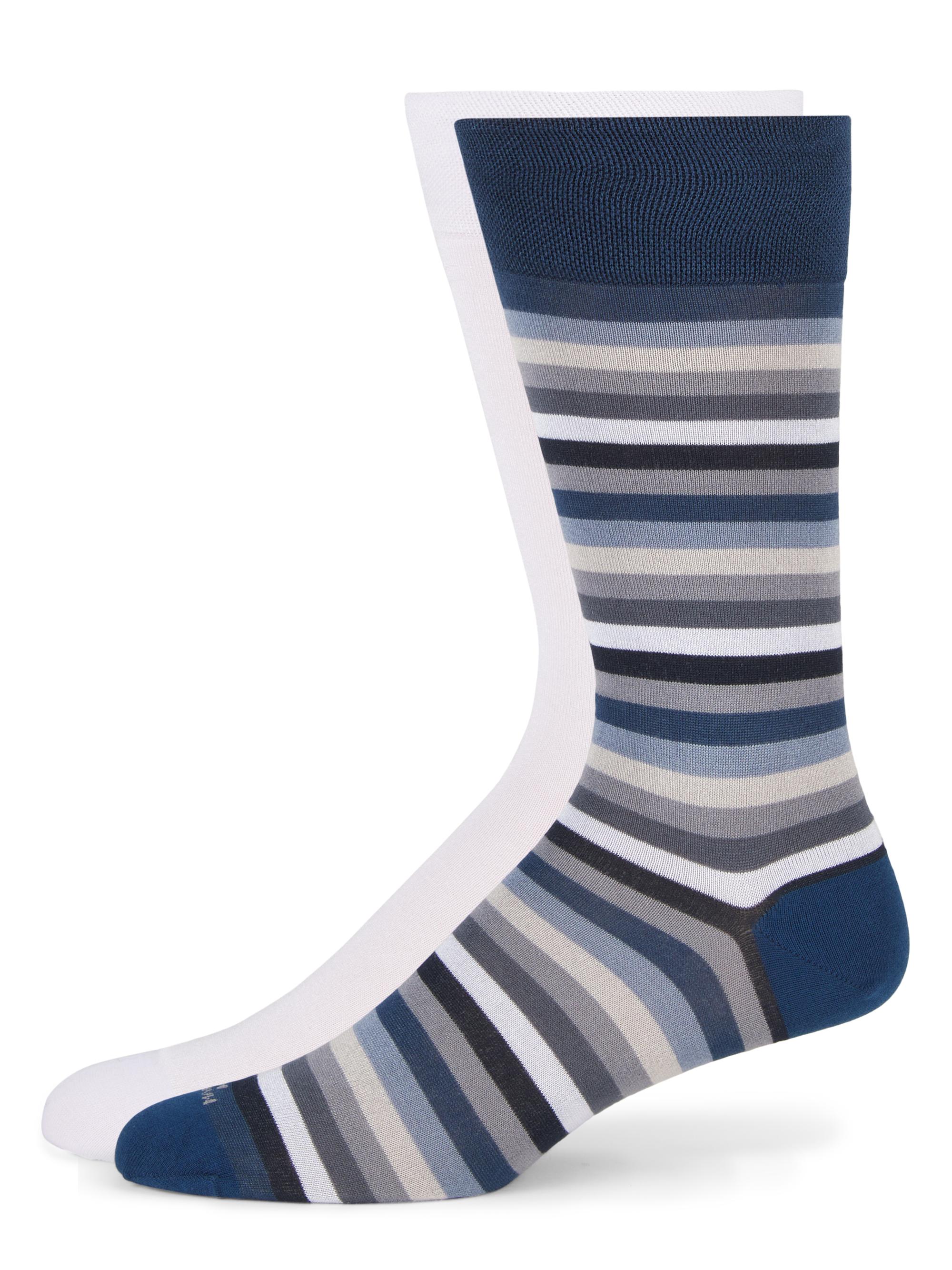 Marcoliani Men's Striped Socks Set, 2 Pack - Mix