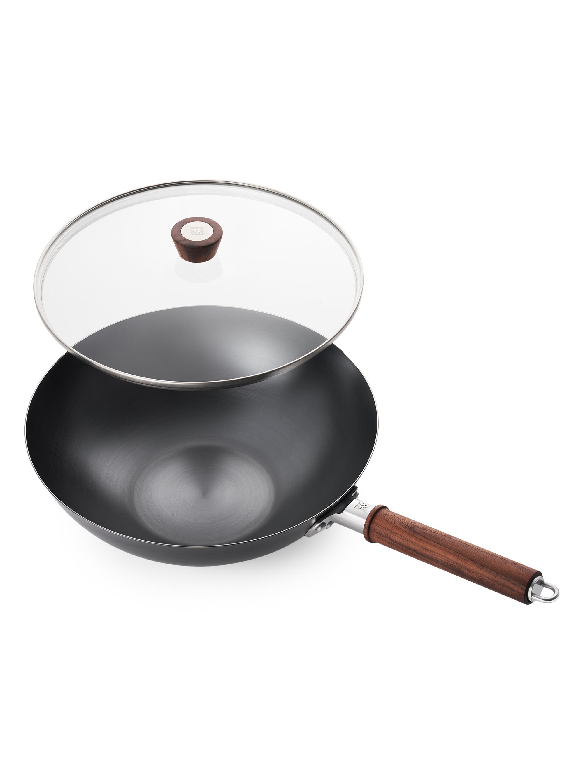 ZWILLING J.A. Henckels Dragon 12'' Carbon Steel Wok Pan with Lid