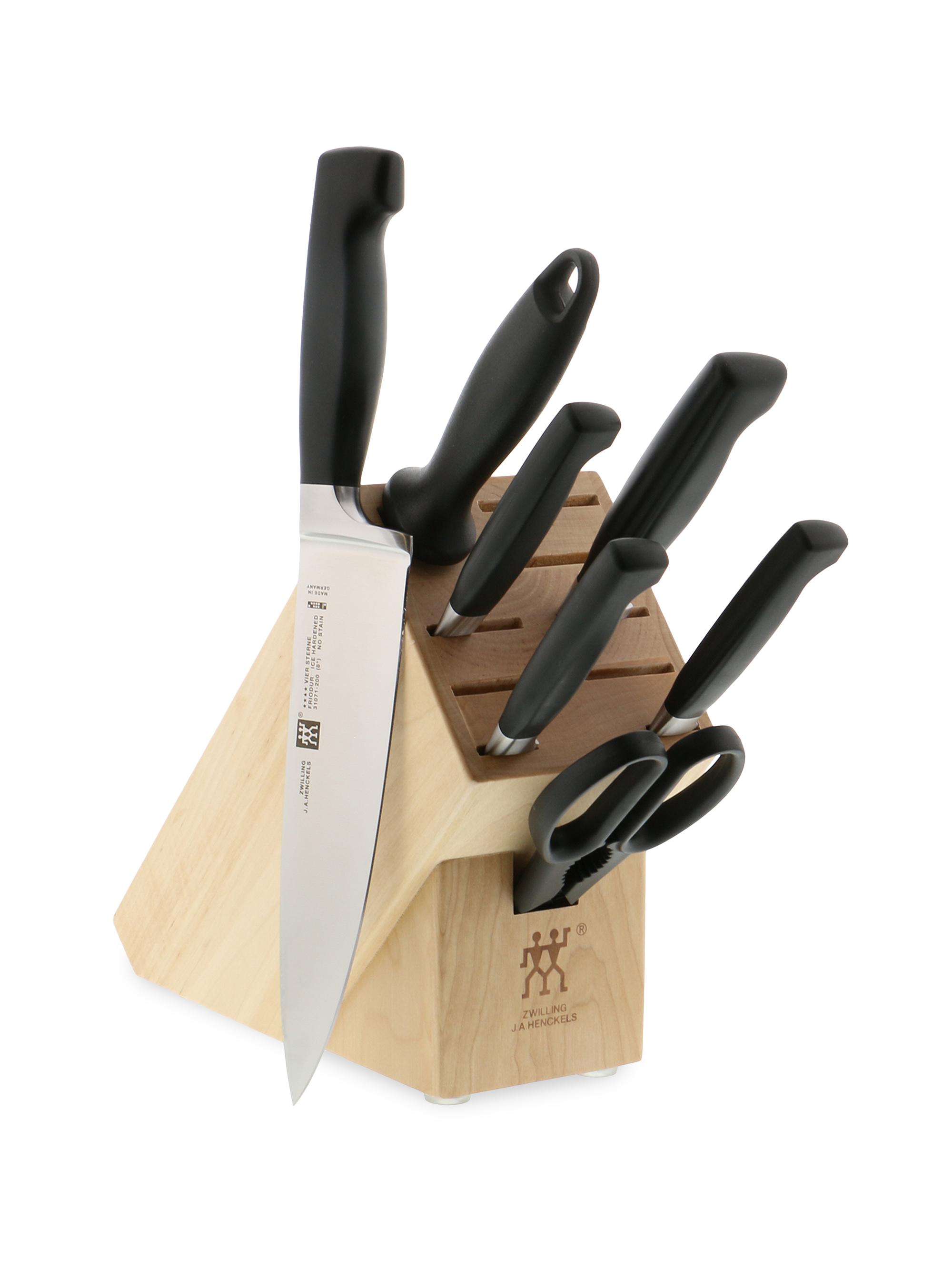ZWILLING J.A. Henckels Four Star Anniversary 8 Piece Knife Block Set - Birch