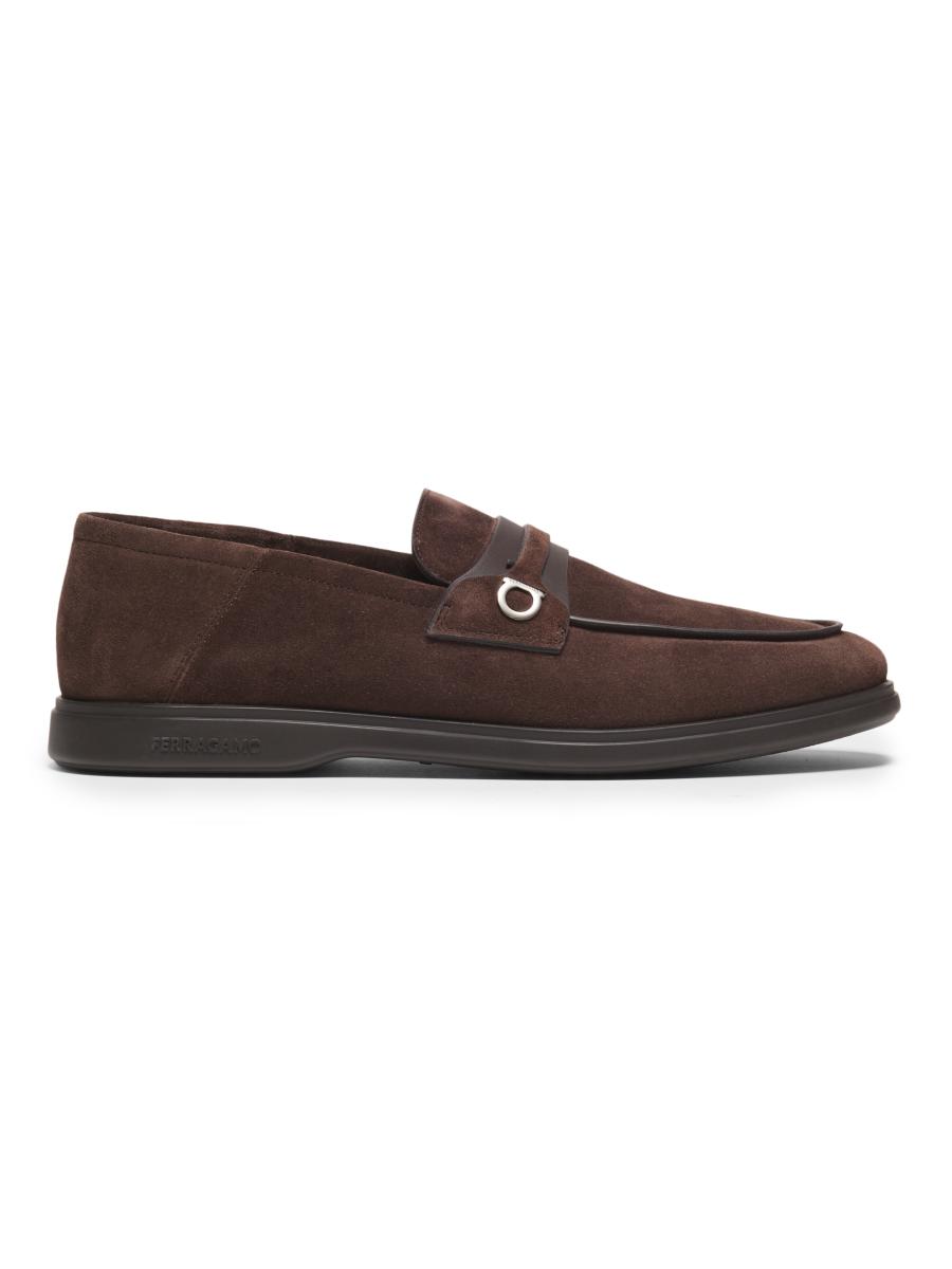 Ferragamo♪SALE♪0783359 Moccasin with Gancini ornament - Men | Ferragamo