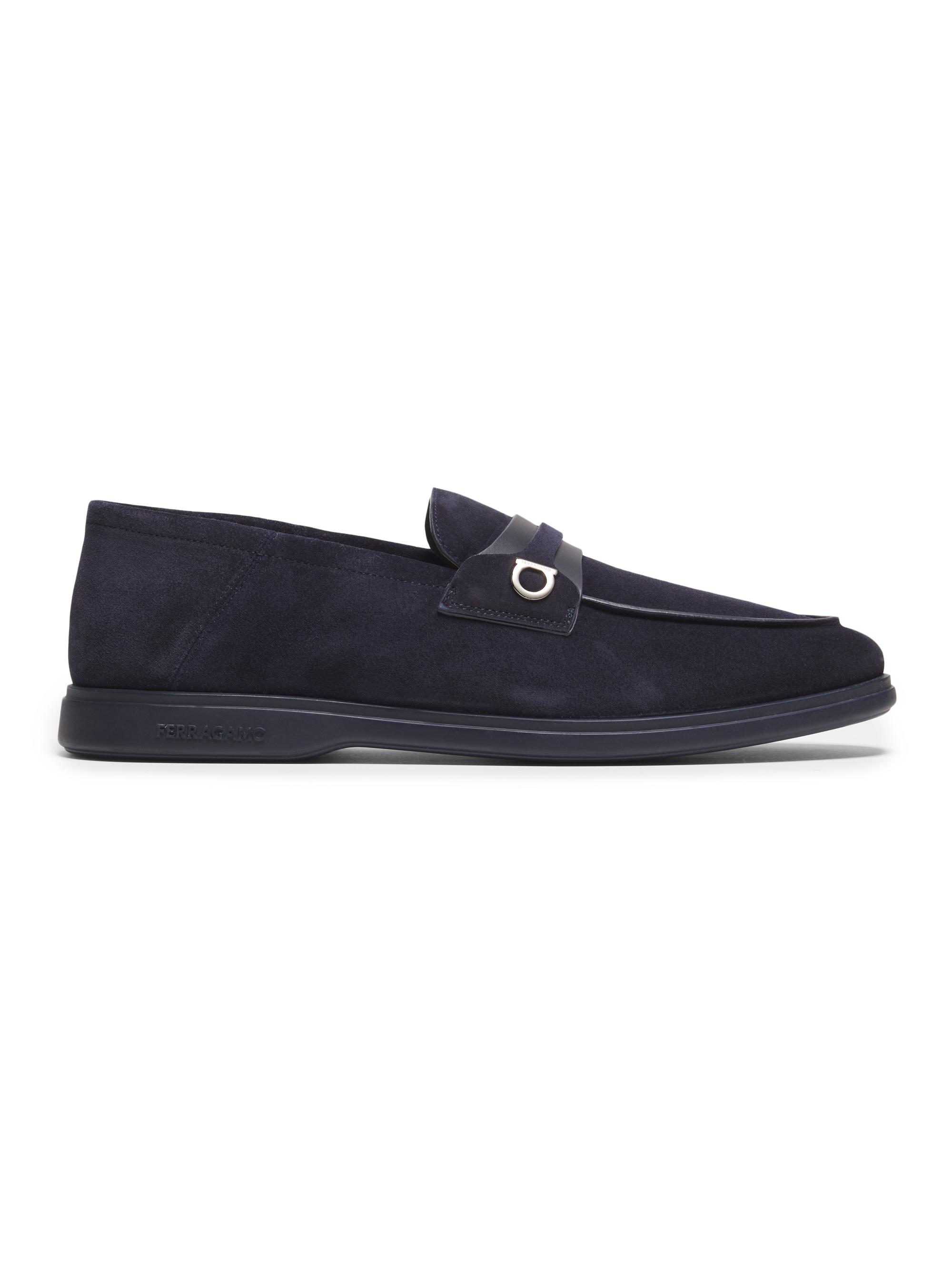Salvatore Ferragamo Suede Loafers Black Mens Size 8 Made in Italy Men main image 3