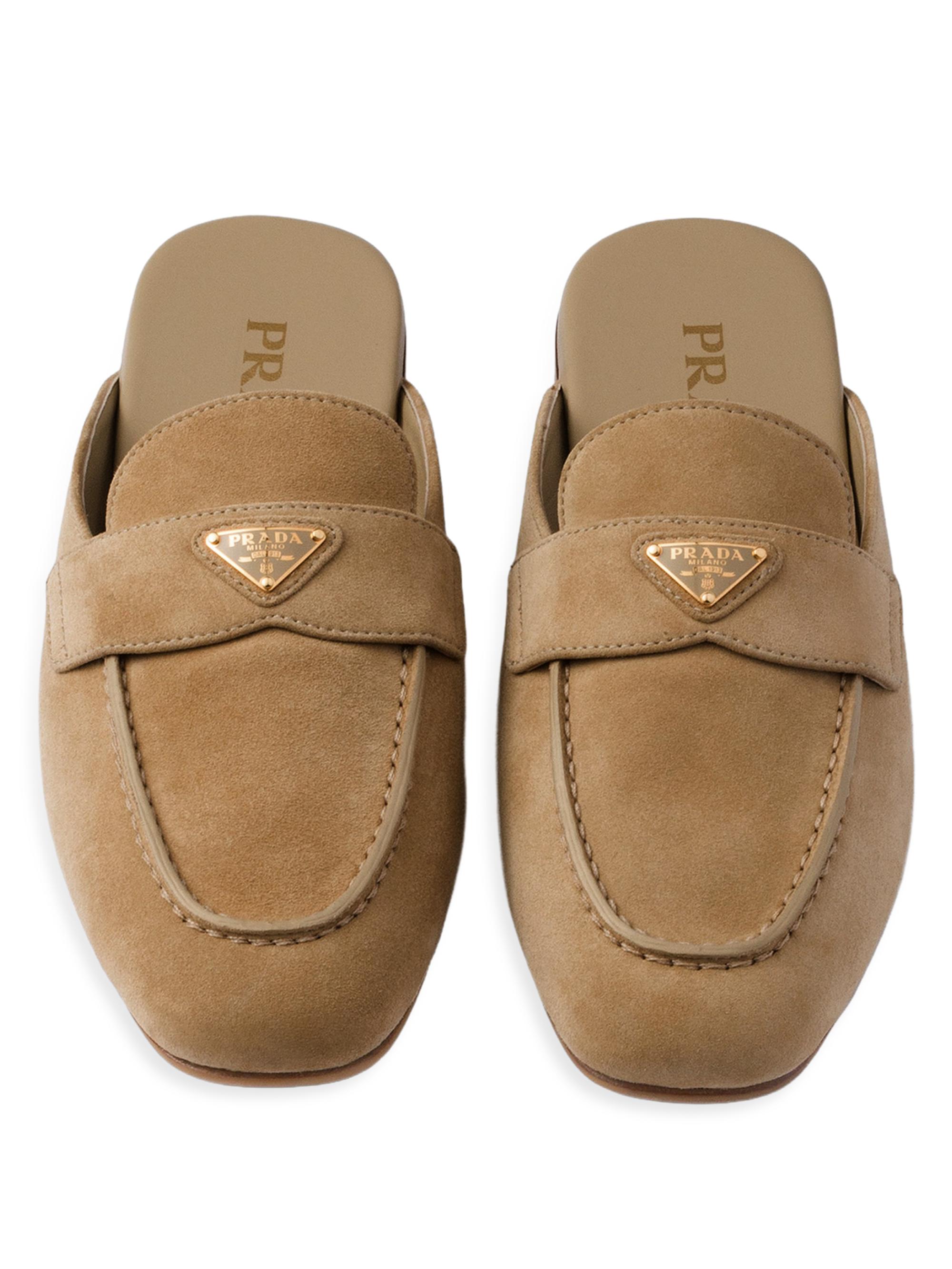 Prada Suede Sabots Mules | Saks Fifth Avenue