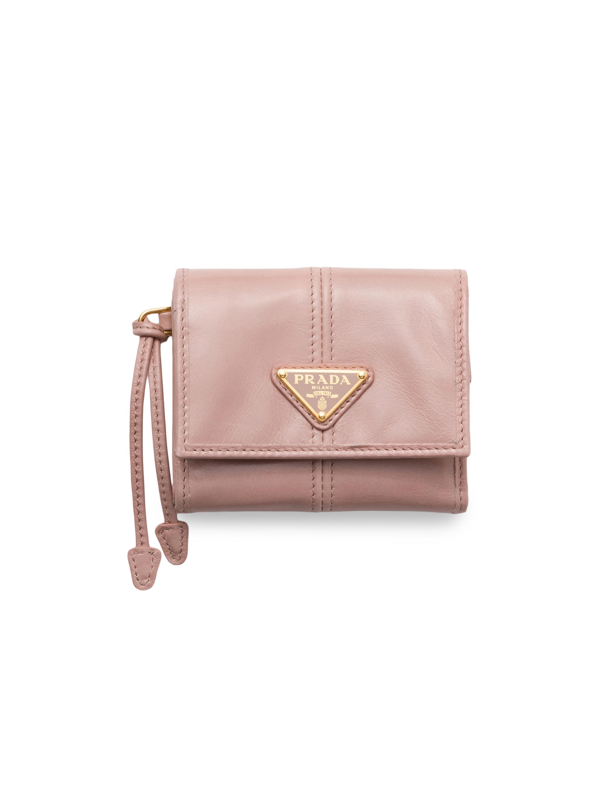 Prada Women's  Leather Wallet - Pink