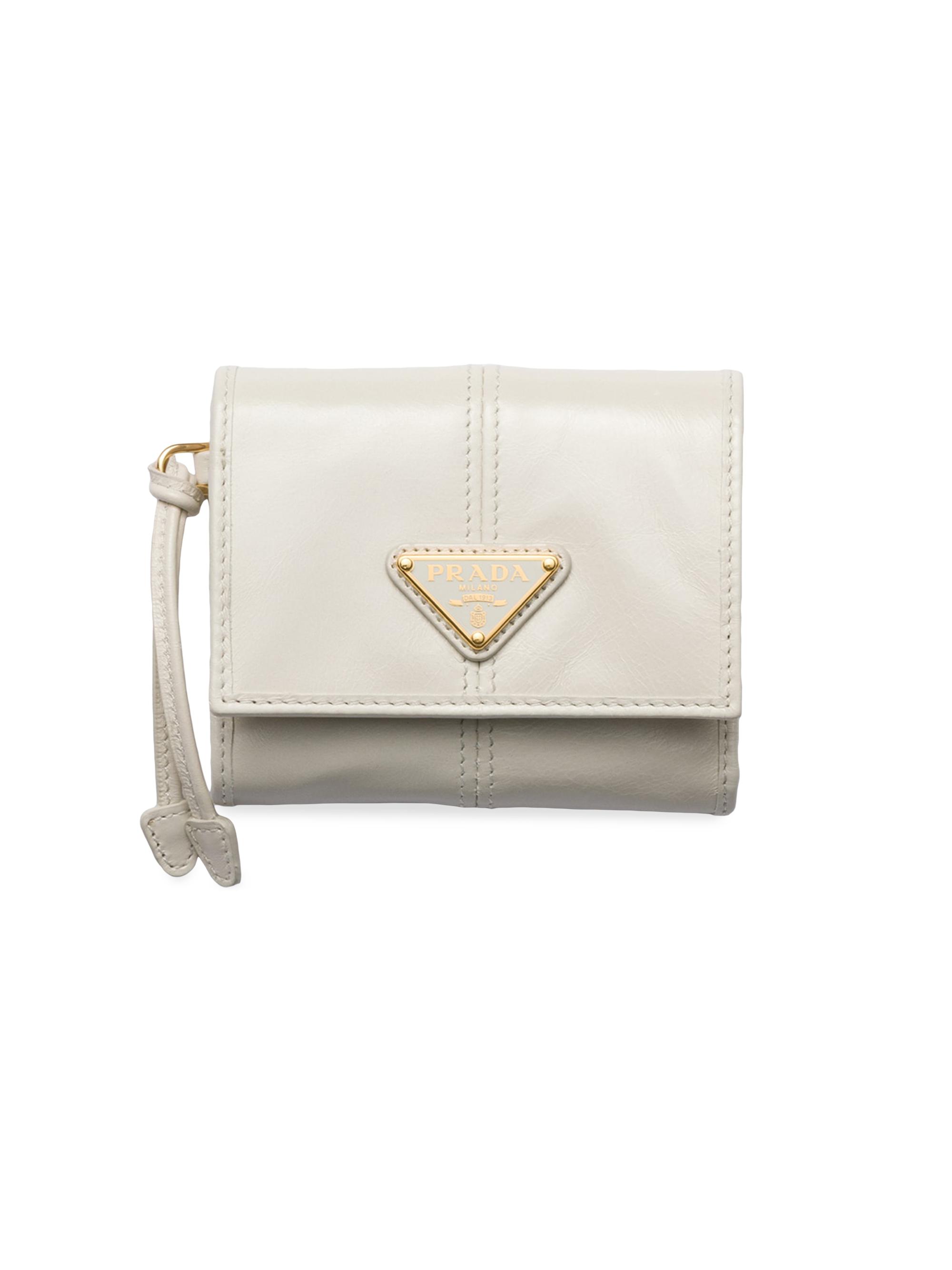Prada Women's  Leather Wallet - White