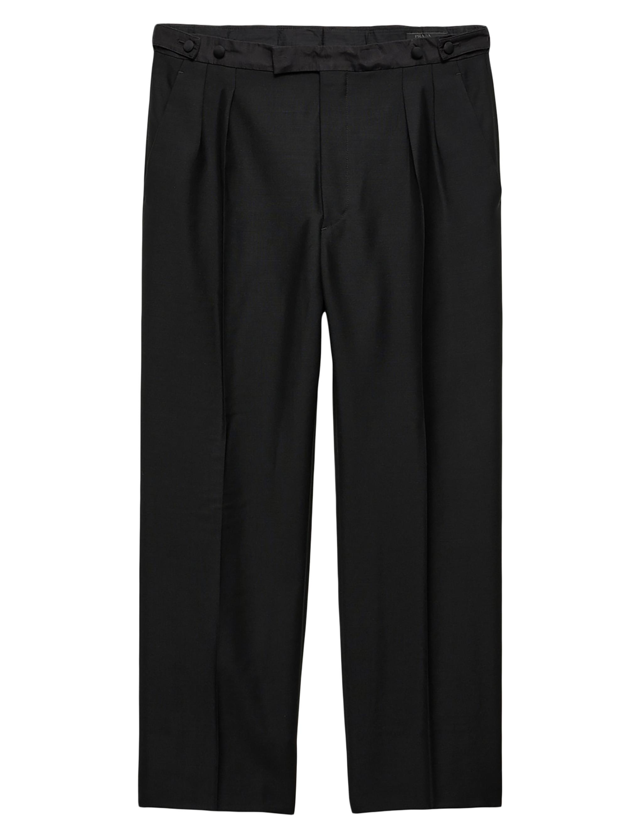 Prada Men's Mohair Wool Trousers - Black