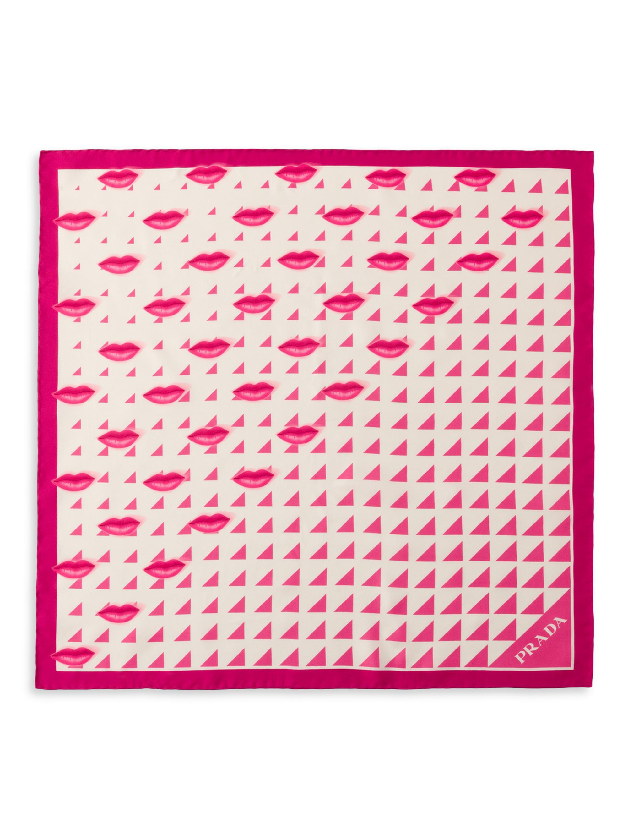 Prada Printed Silk Twill 55CM Square Scarf | Saks Fifth Avenue