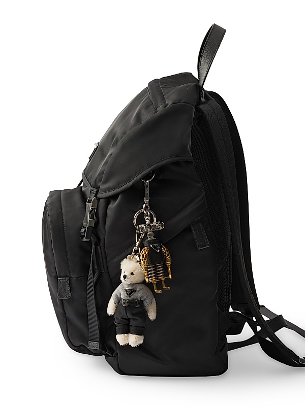 Shop Prada Teddy Bag Charm with Metal Ring | Saks Fifth Avenue Shop Prada Teddy Bag Charm with Metal Ring | Saks Fifth Avenue